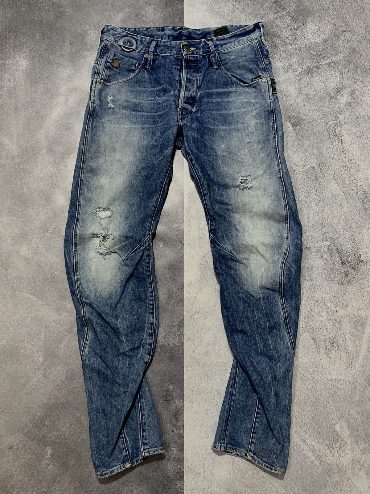 G-Star × Vintage Vintage G-star RAW ARC tapered jeans streetwear size 33x34 Size US 33 - 1 Thumbnail