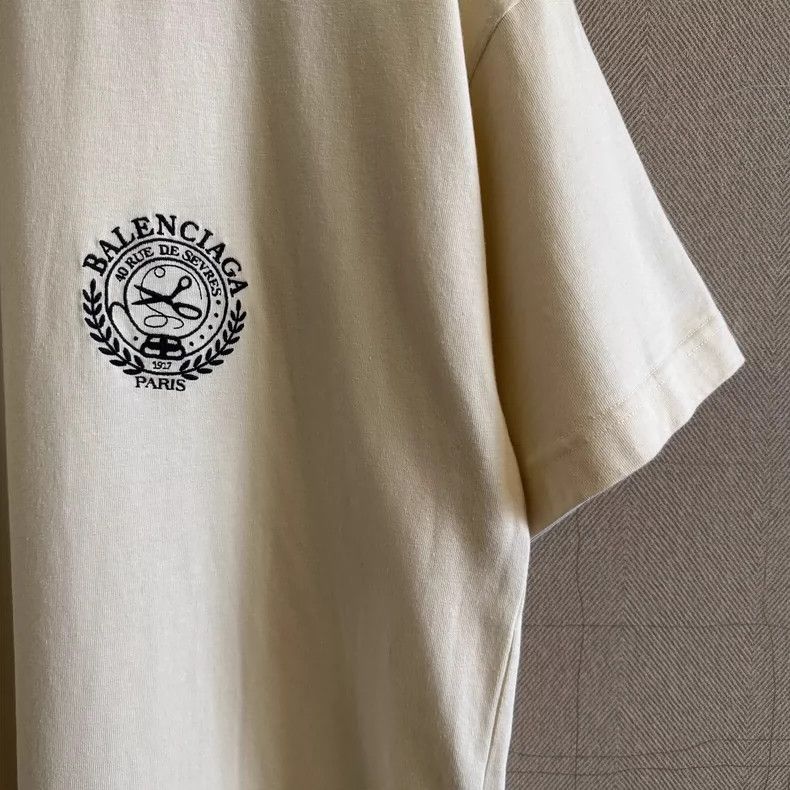 Balenciaga Balenciaga SS22 Scissors Wheatear Embroidered logo Crew Nec Size US L / EU 52-54 / 3 - 4 Thumbnail