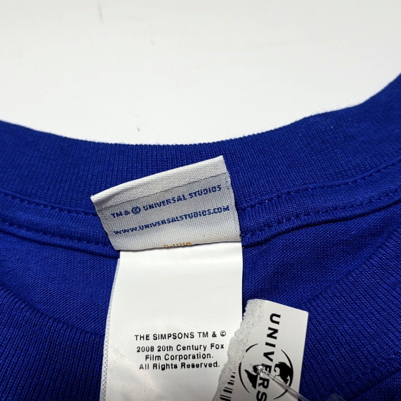 Vintage VINTAGE The Simpsons Universal Studios Hollywood T-Shirt Size XL Blue 2008 Men's Size US XL / EU 56 / 4 - 4 Thumbnail
