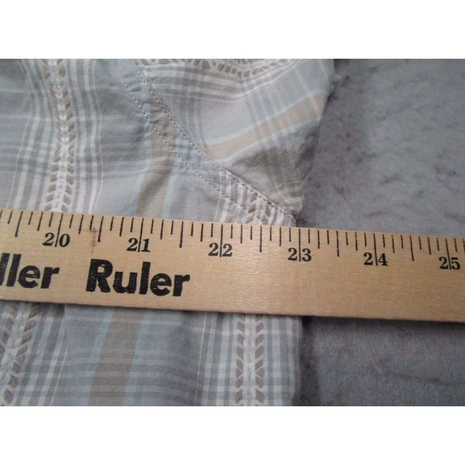 Lucky Brand Lucky Brand Shirt Men Large Gray Plaid Button-Up Western Pearl Snaps Rancher Size US L / EU 52-54 / 3 - 5 Thumbnail