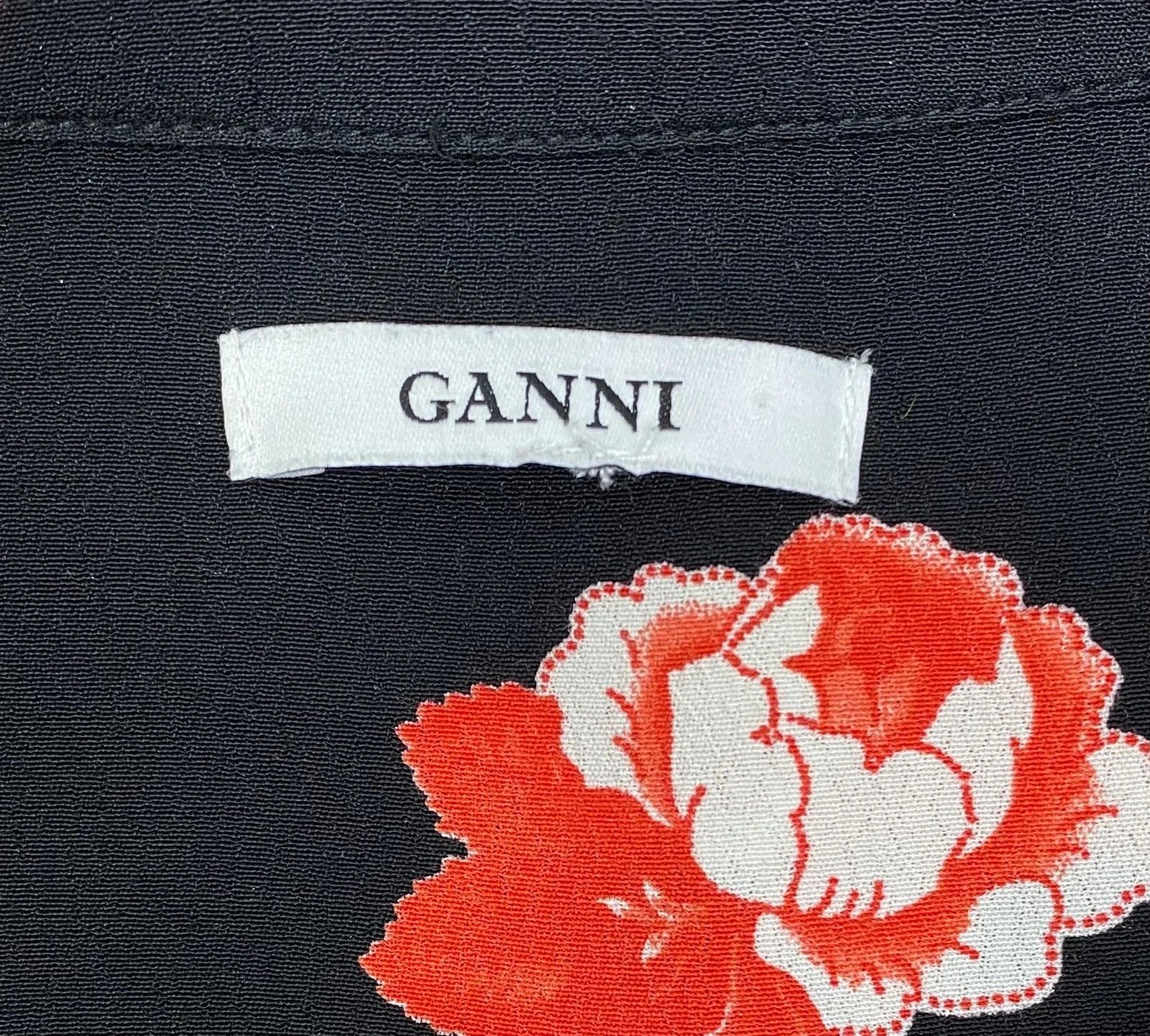 Ganni Ganni Viscose Blouse Collared Printed Rouses size 42 Size L / US 10 / IT 46 - 7 Thumbnail