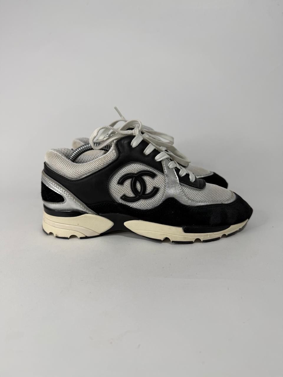 Chanel Chanel black and white color matching sneakers shoes EU 36. Size US 6 / IT 36 - 1 Thumbnail