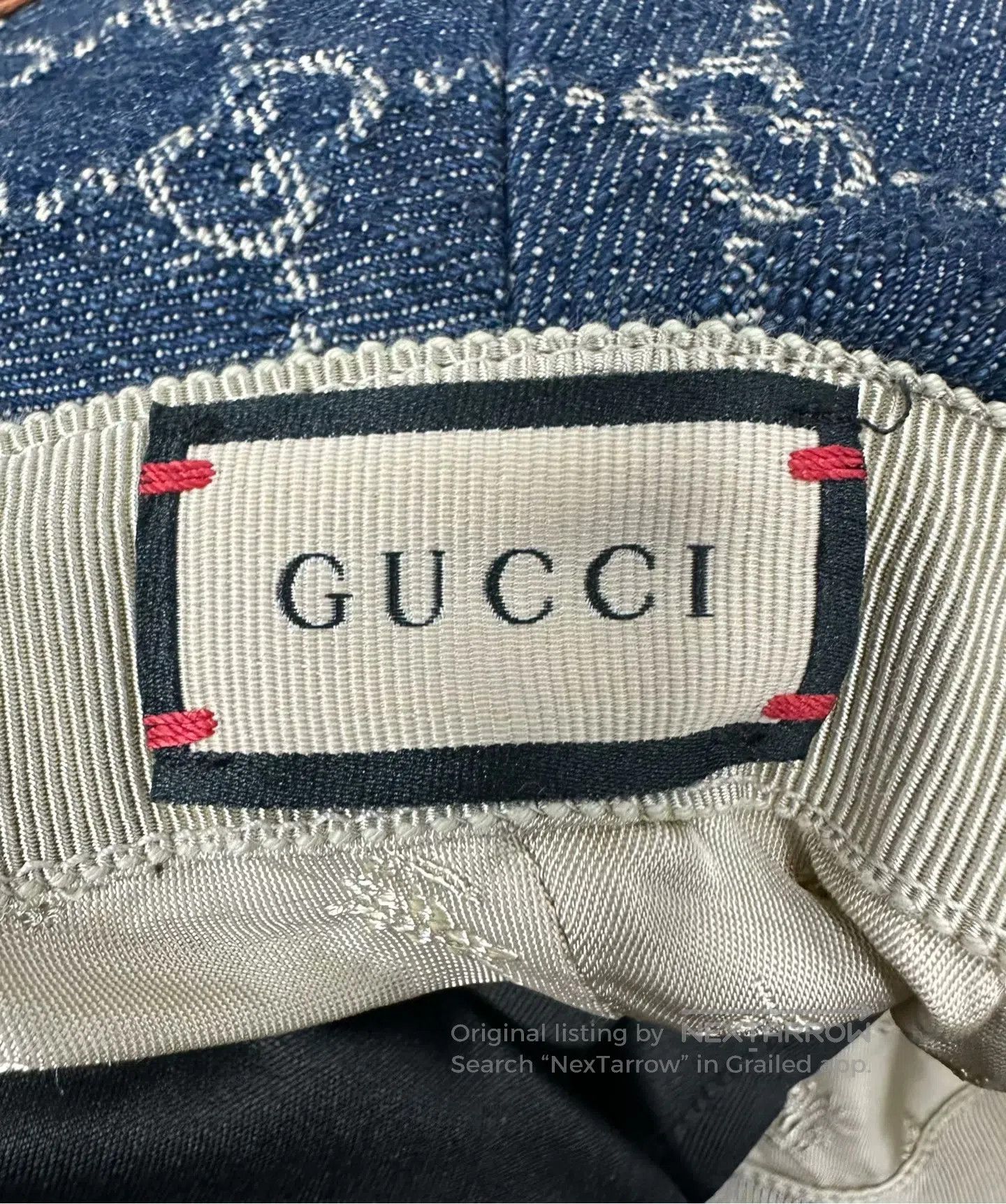 Gucci Guicci size S Blue logo print fisherman's hat| Size ONE SIZE - 5 Thumbnail