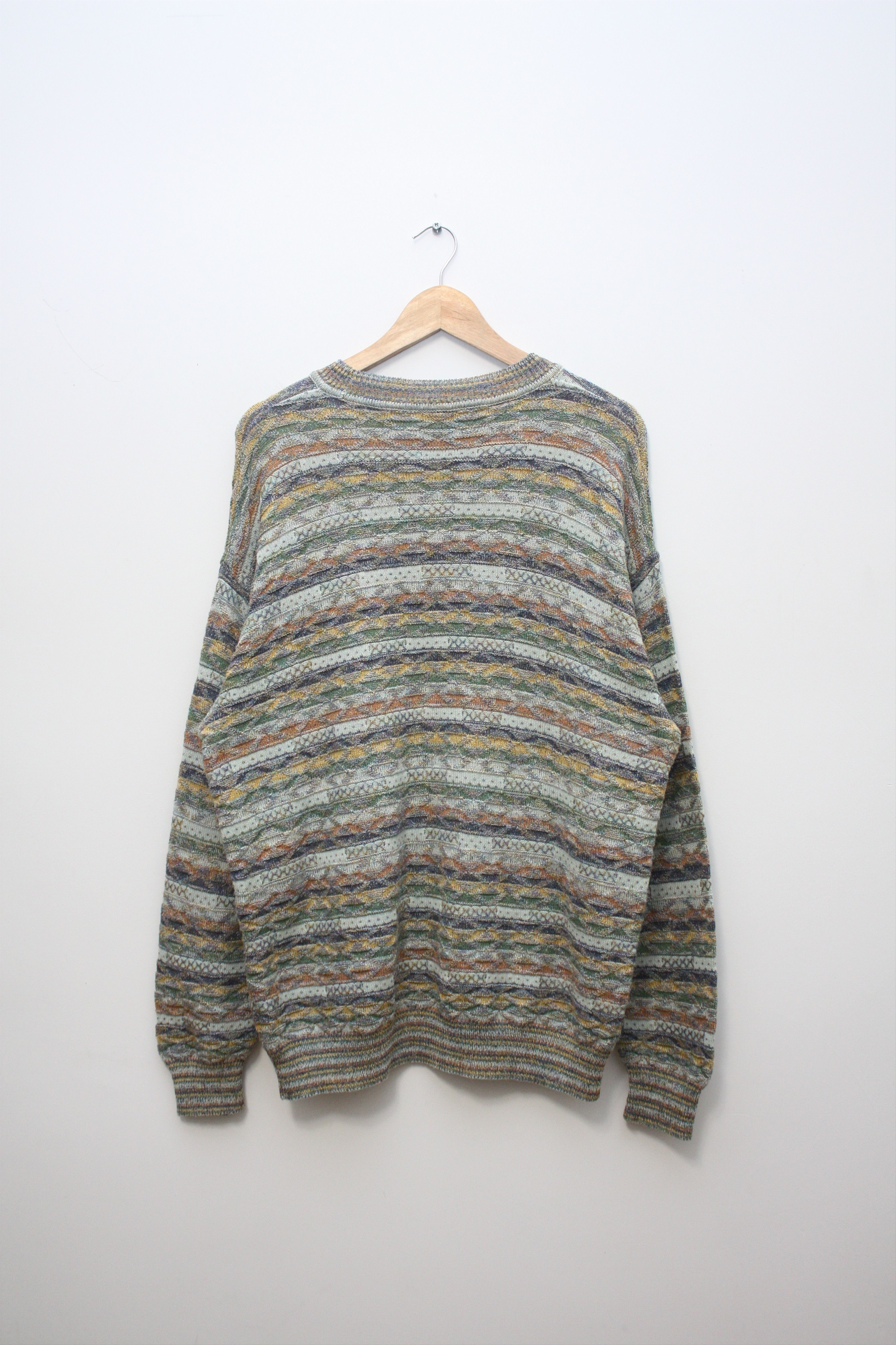 Missoni Missoni Example Knitted Cotton Blend Multicolor Sweater Size US M / EU 48-50 / 2 - 3 Thumbnail