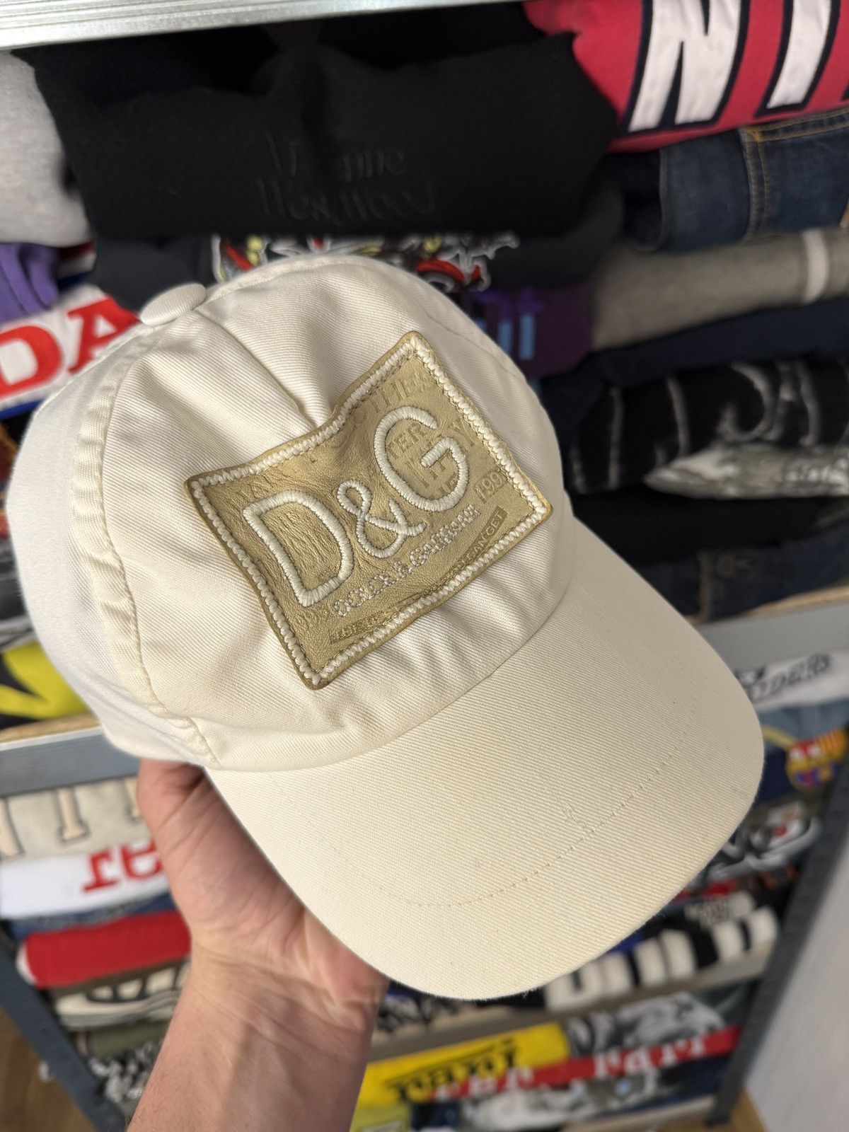 Japanese Brand Vintage Dolce & Gabbana Avant Garde Cap Japanese Big Logo Size ONE SIZE - 5 Thumbnail