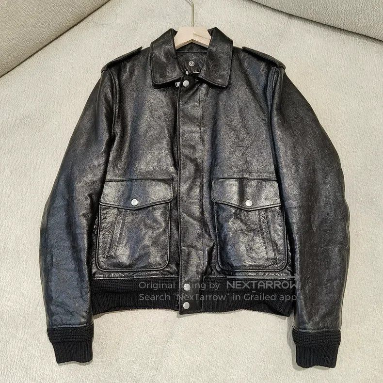 Saint Laurent Paris Saint Laurent Paris Leather and Fur Jacket Size US S / EU 44-46 / 1 - 1 Thumbnail