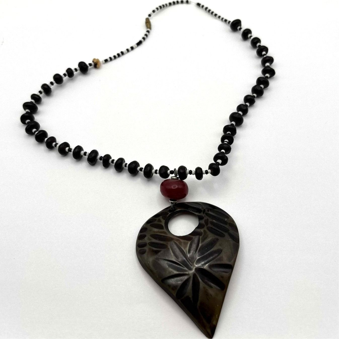 Other Vintage Brown Beaded Floral Necklace Size ONE SIZE - 3 Thumbnail