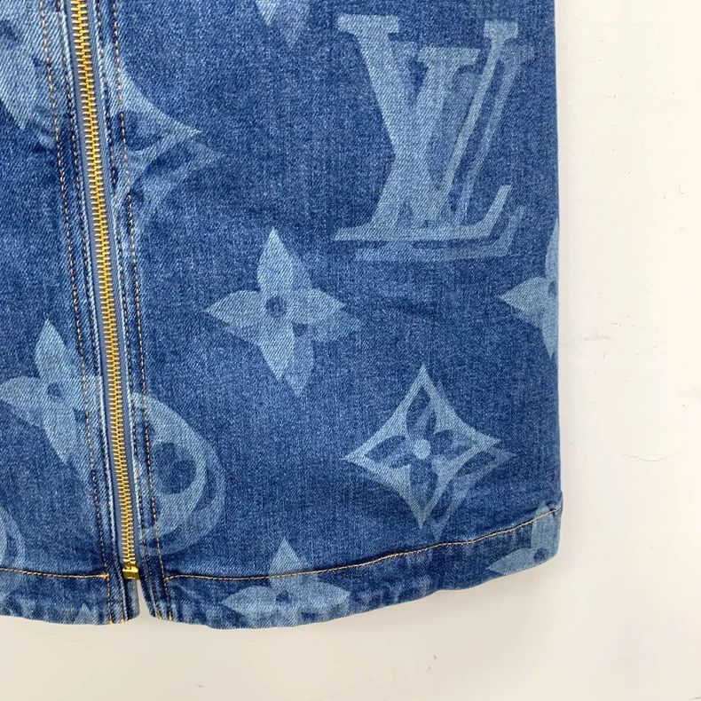Louis Vuitton Louis Vuitton Navy logo full-print cotton crewneck sleevel Size XS / US 0-2 / IT 36-38 - 5 Thumbnail