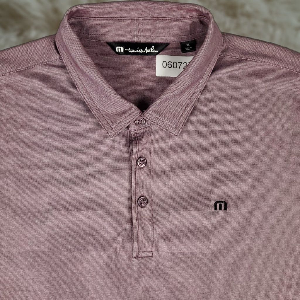 TravisMathew Travis Mathew Polo Shirt Mens XL Purple Short Sleeve Casual Golf Size US XL / EU 56 / 4 - 1 Thumbnail