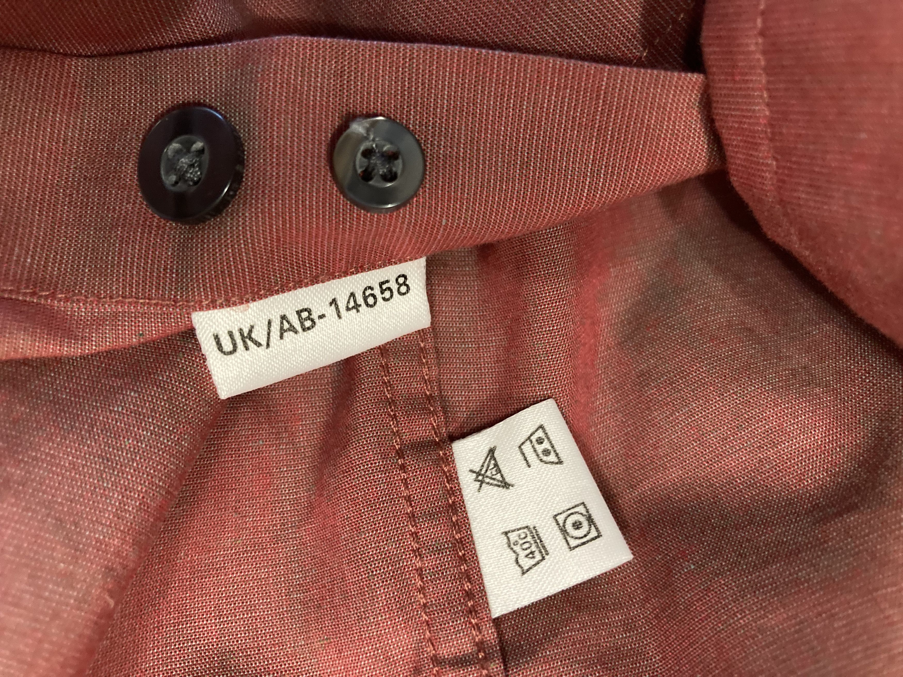 Vintage × Yves Saint Laurent YSL Yves Saint Laurent Classic Logo Burgundy chameleon shirt Size US L / EU 52-54 / 3 - 7 Thumbnail