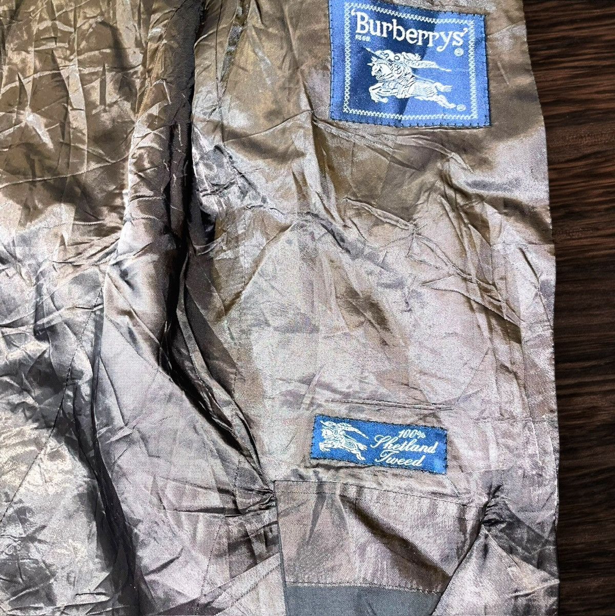Burberry Vintage Blazer 90s Size 46L - 4 Thumbnail