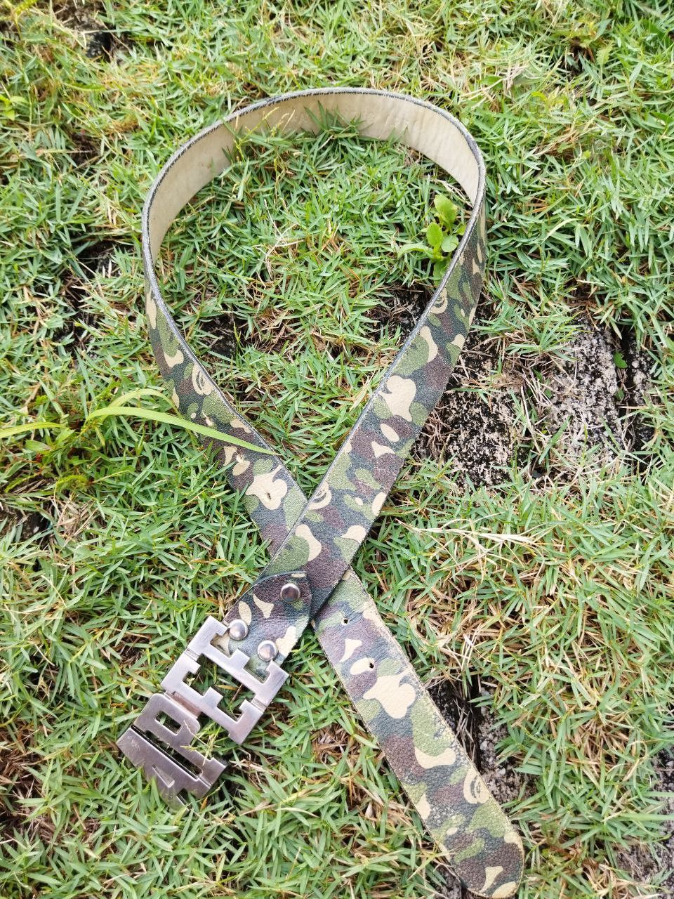 Bape APEE Camo Leather Belt Size ONE SIZE - 10 Thumbnail