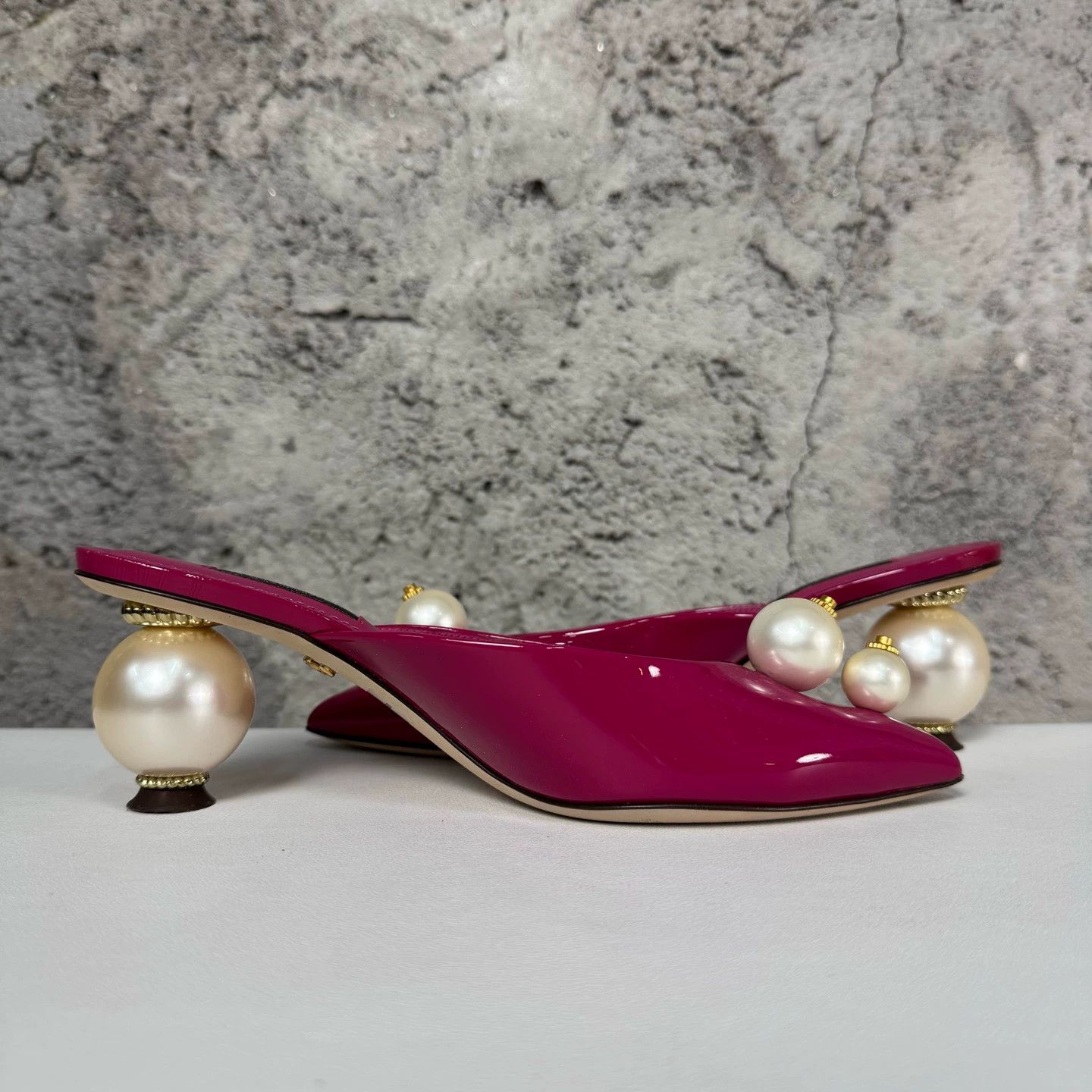 Dolce & Gabbana Dolce & Gabbana Pearl Heeled Sandals Women's 37 99 New Size US 6.5 / IT 36.5 - 5 Thumbnail
