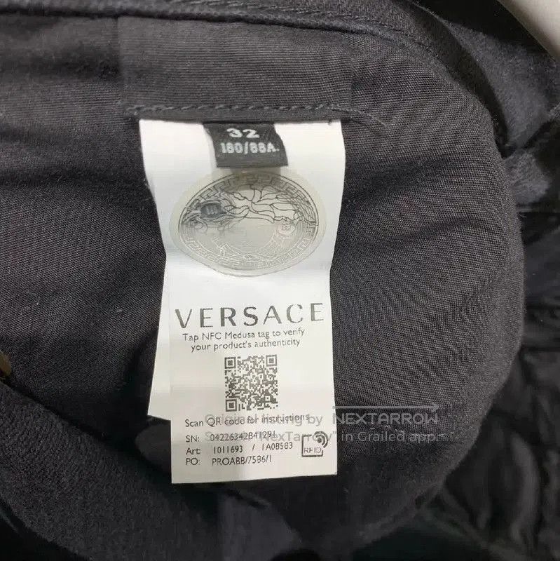 Versace Versace Black Denim Casual Pants for Men . Size US 44 / EU 60 - 3 Thumbnail