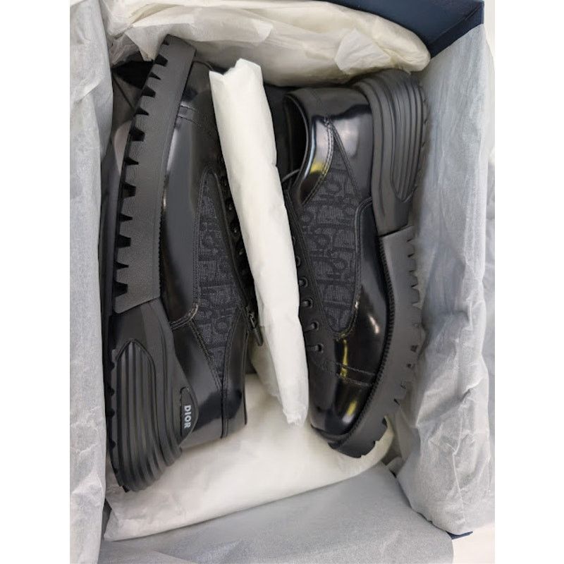 Dior o1rshd1 Combat Derby Low Top Sneaker in Black Size US 9 / EU 42 - 22 Thumbnail