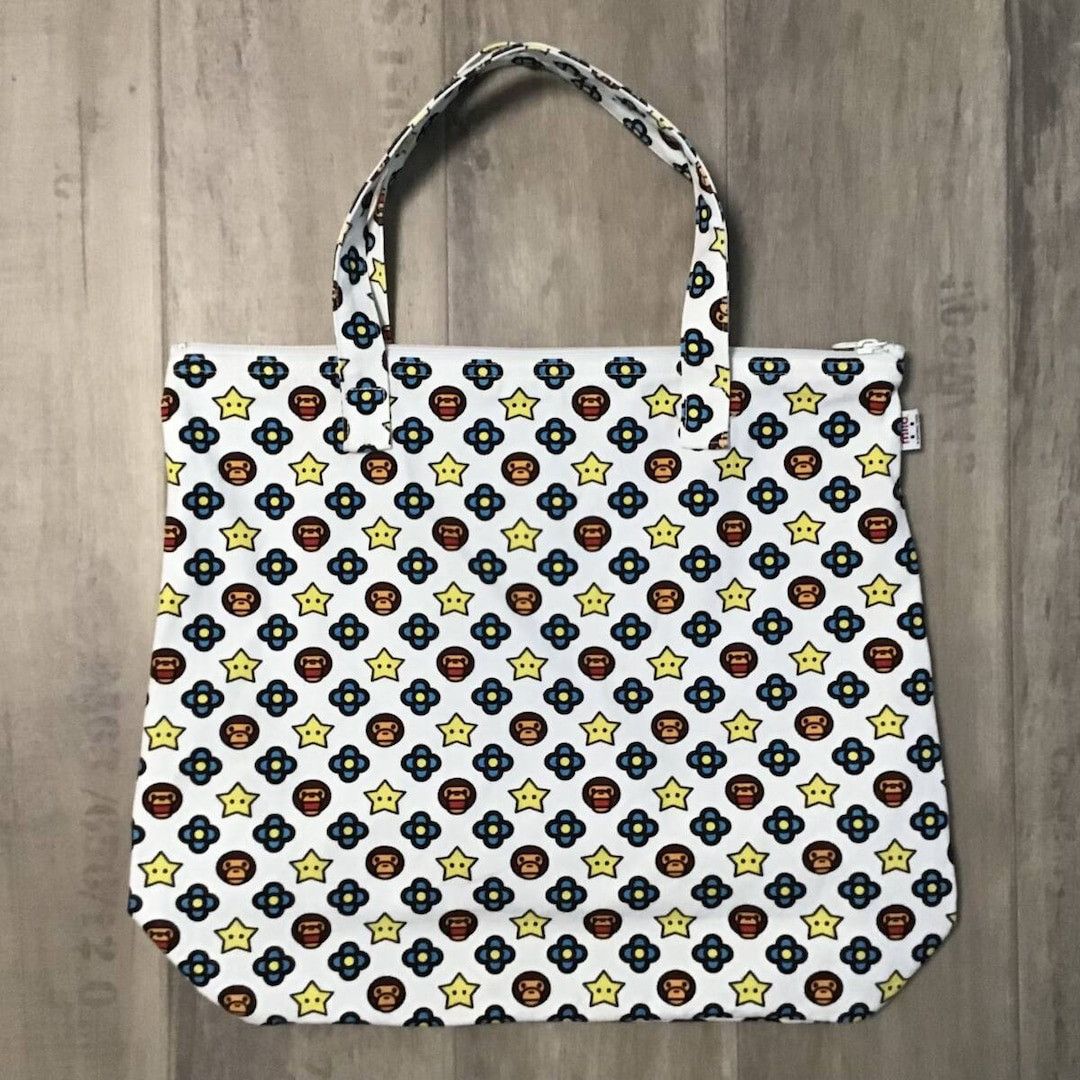 Bape 🔥Vintage🔥 BAPE Milo Monogram Tote Bag a bathing ape NIGO Size ONE SIZE - 2 Thumbnail