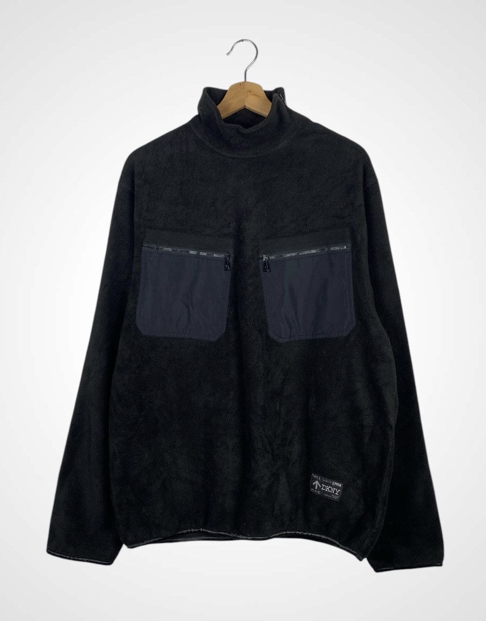 DKNY Rare DKNY Pocket Fleece Sweater Size US M / EU 48-50 / 2 - 2 Thumbnail