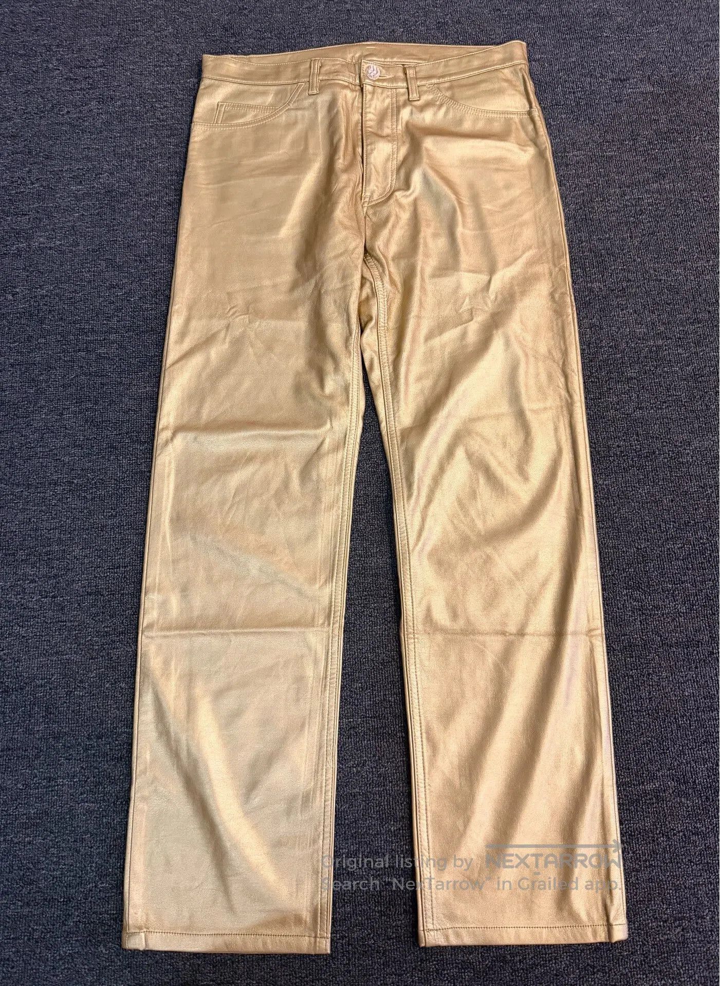 Comme des Garcons Homme Plus Gold Straight-Leg Pants by Comme des Garcons. Size US 30 / EU 46 - 1 Thumbnail