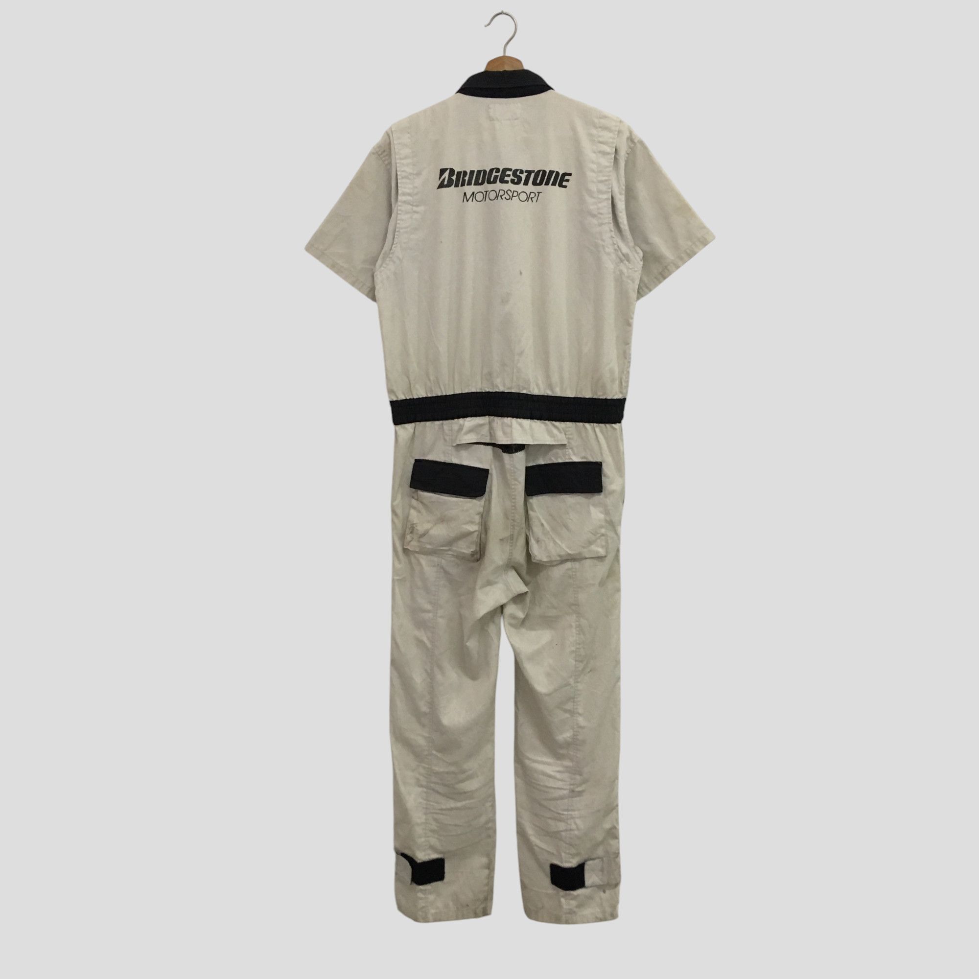 Japanese Brand Vintage 90's Heavy Used Bridgestone Japan Motorsport Racing Size US 34 / EU 50 - 1 Thumbnail