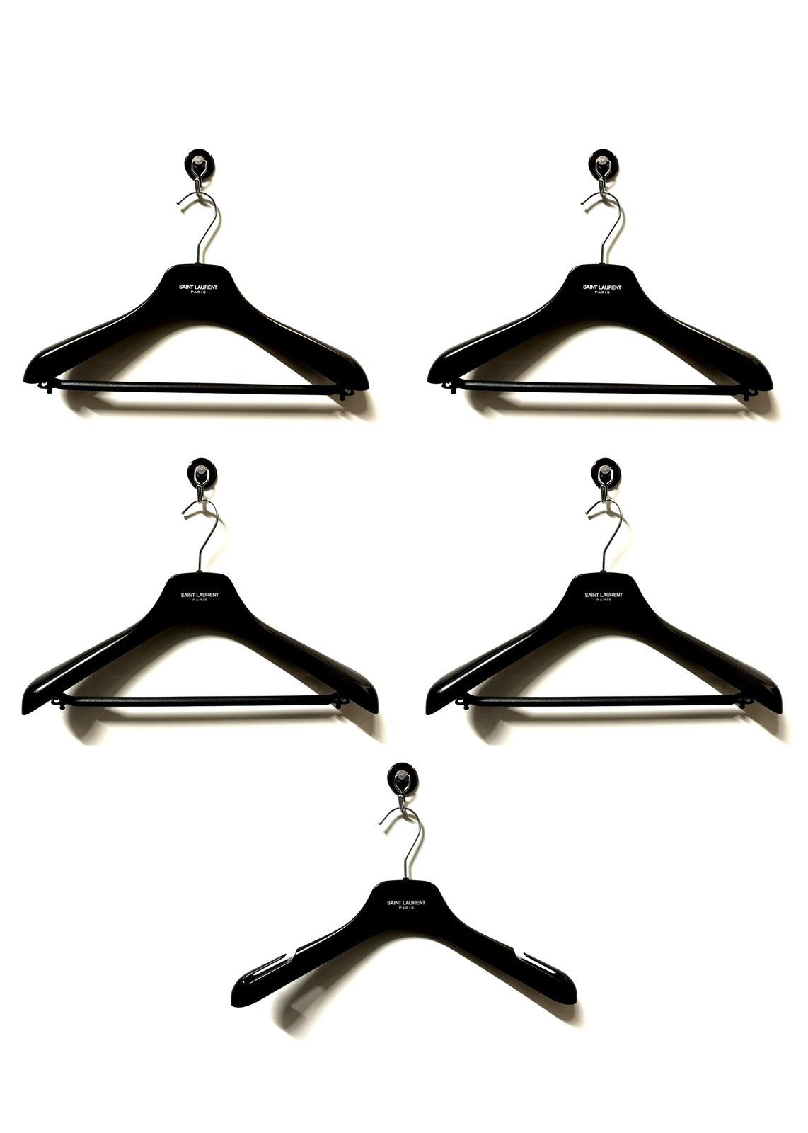 Saint Laurent Paris 5x logo hangers
