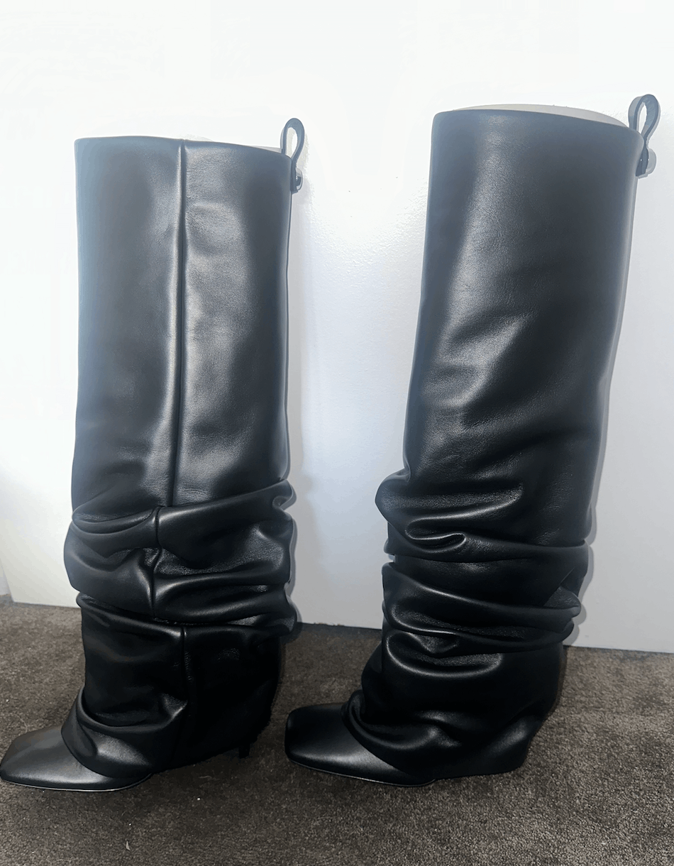 The Attico Rea Leather Tube Boots Size US 7.5 / IT 37.5 - 4 Thumbnail