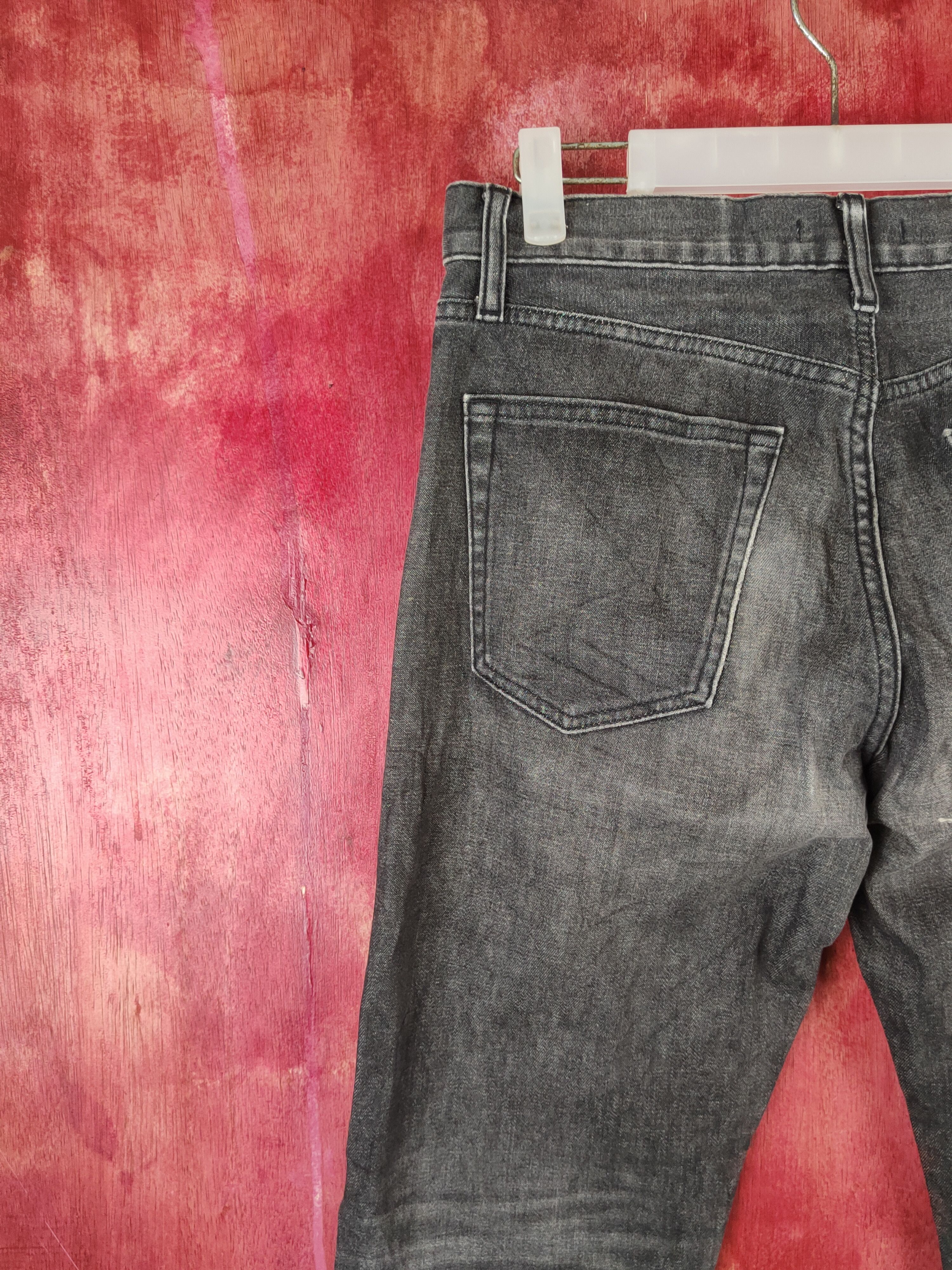 Japanese Brand Uniqlo Black Faded japan vintage Jeans #S1779 Size US 30 / EU 46 - 8 Thumbnail