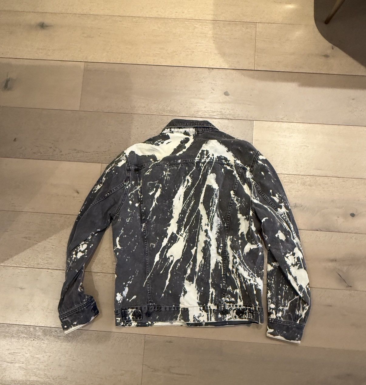 Other Custom Paint Splatter Denim Jacket Black/White size M Size US M / EU 48-50 / 2 - 2 Thumbnail