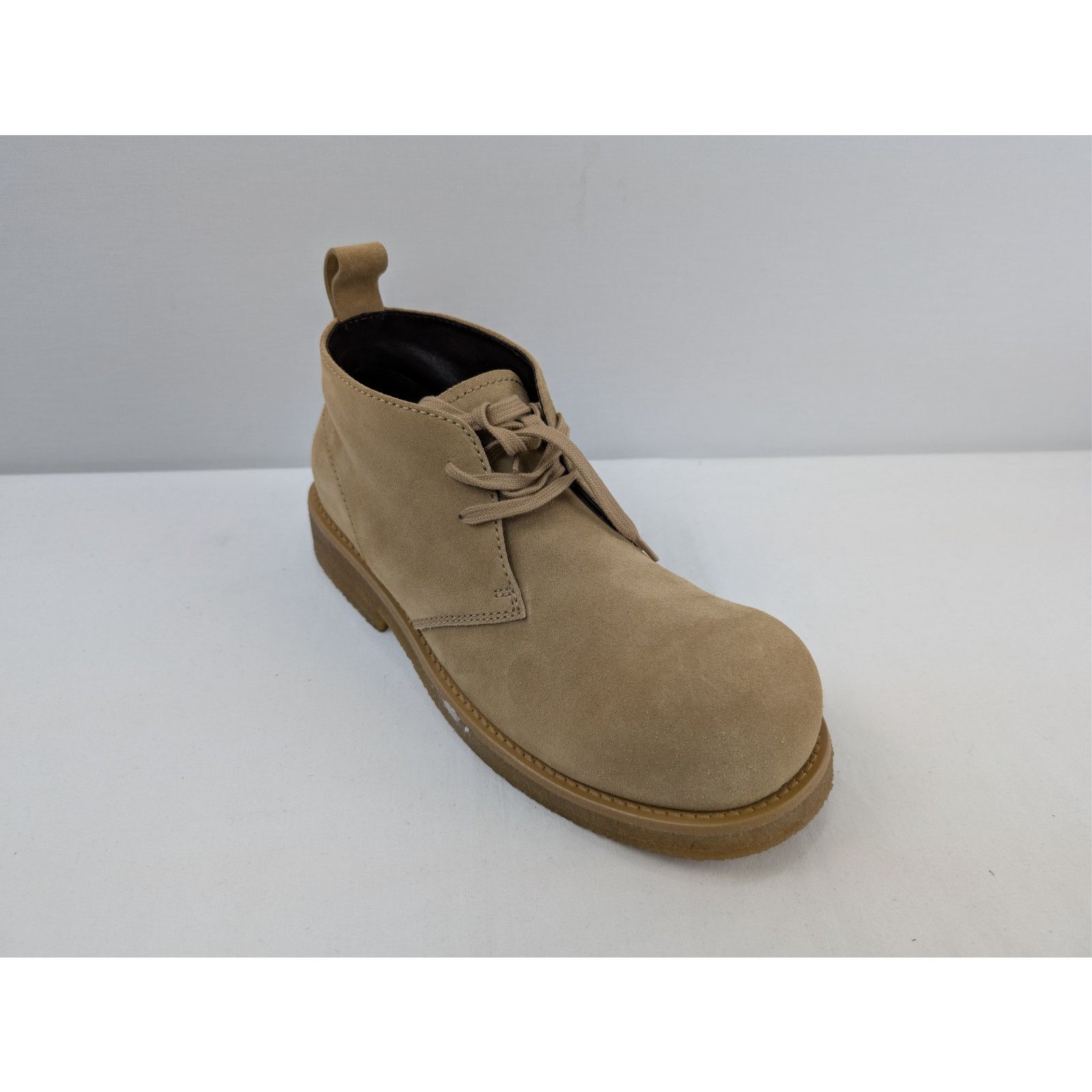 Bottega Veneta o1rshd1 Deep NuBuck Helium Ankle Boot in Camel Size US 10 / EU 43 - 3 Thumbnail