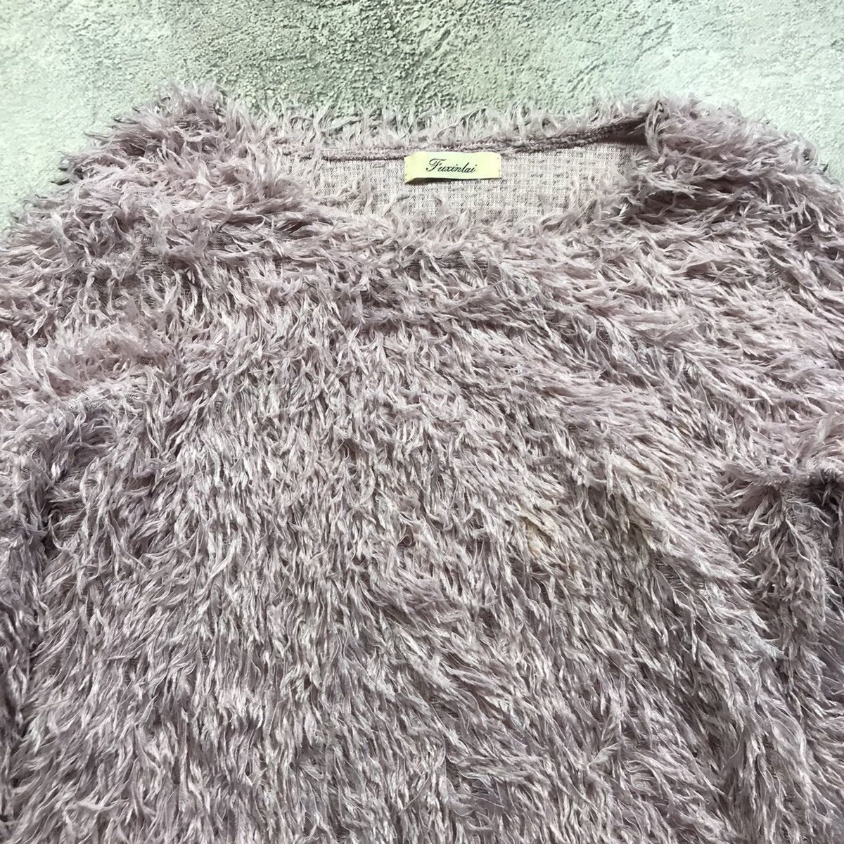 Japanese Brand Vintage Y2K ABSTRACT MOHAIR SWEATER Knitted Oversized 90s Size M / US 6-8 / IT 42-44 - 3 Thumbnail
