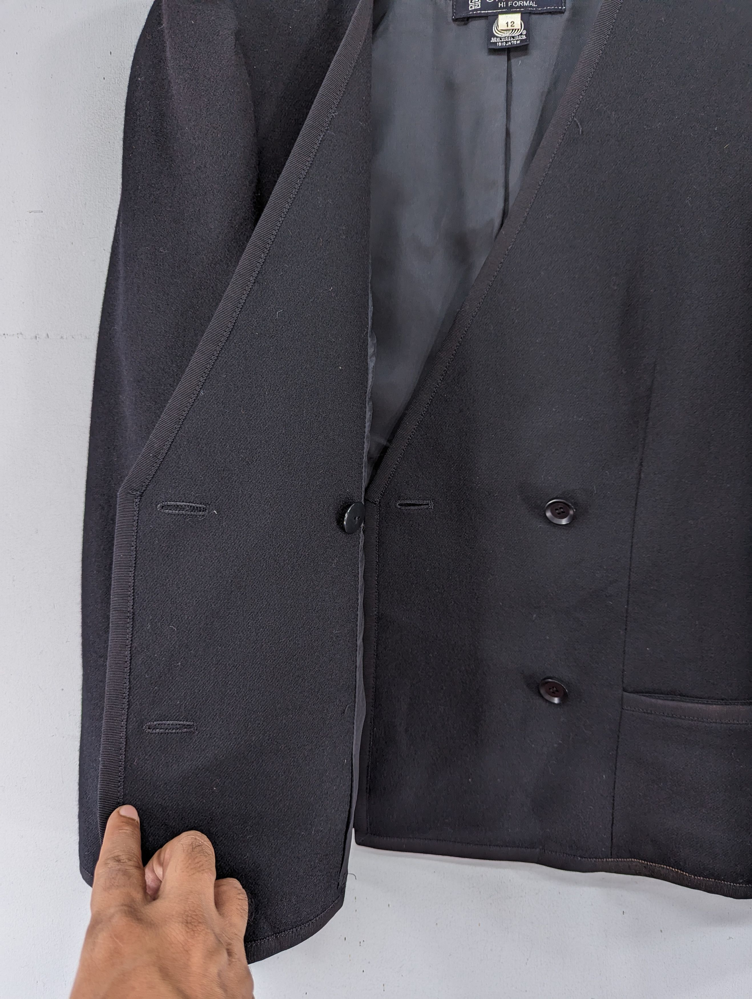 Givenchy Givenchy Hi Formal Wool Crop Coat Blazer Jacket Size XL / US 12-14 / IT 48-50 - 8 Thumbnail