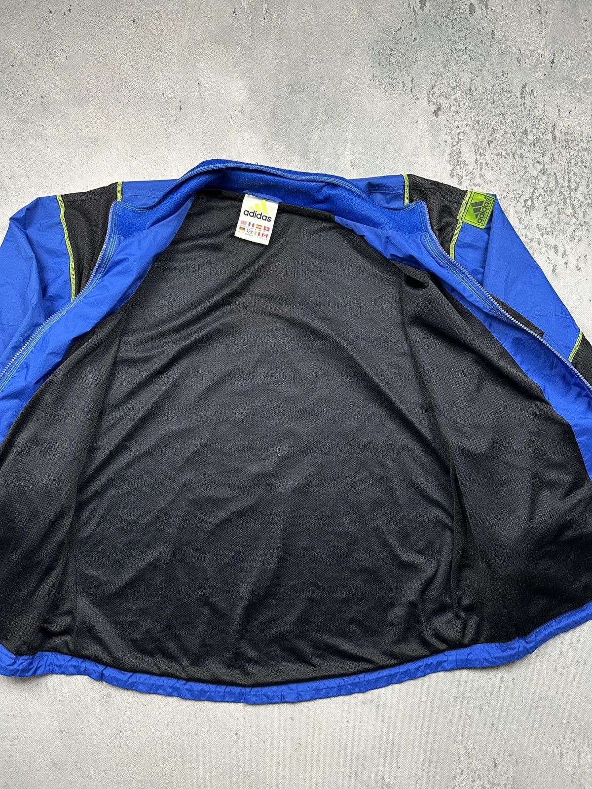 Adidas Vintage Adidas Equipment Blue Black Neon Trim Jacket 90s 80s Size US XL / EU 56 / 4 - 10 Thumbnail