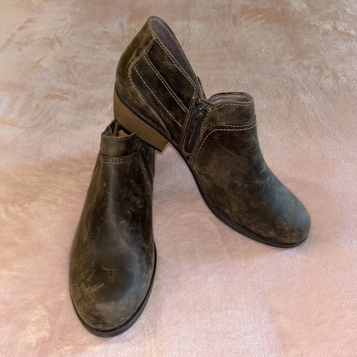 Clarks Clarks Charlten Grace brown leather booties 8.5 Size US 8.5 / IT 38.5 - 1 Thumbnail