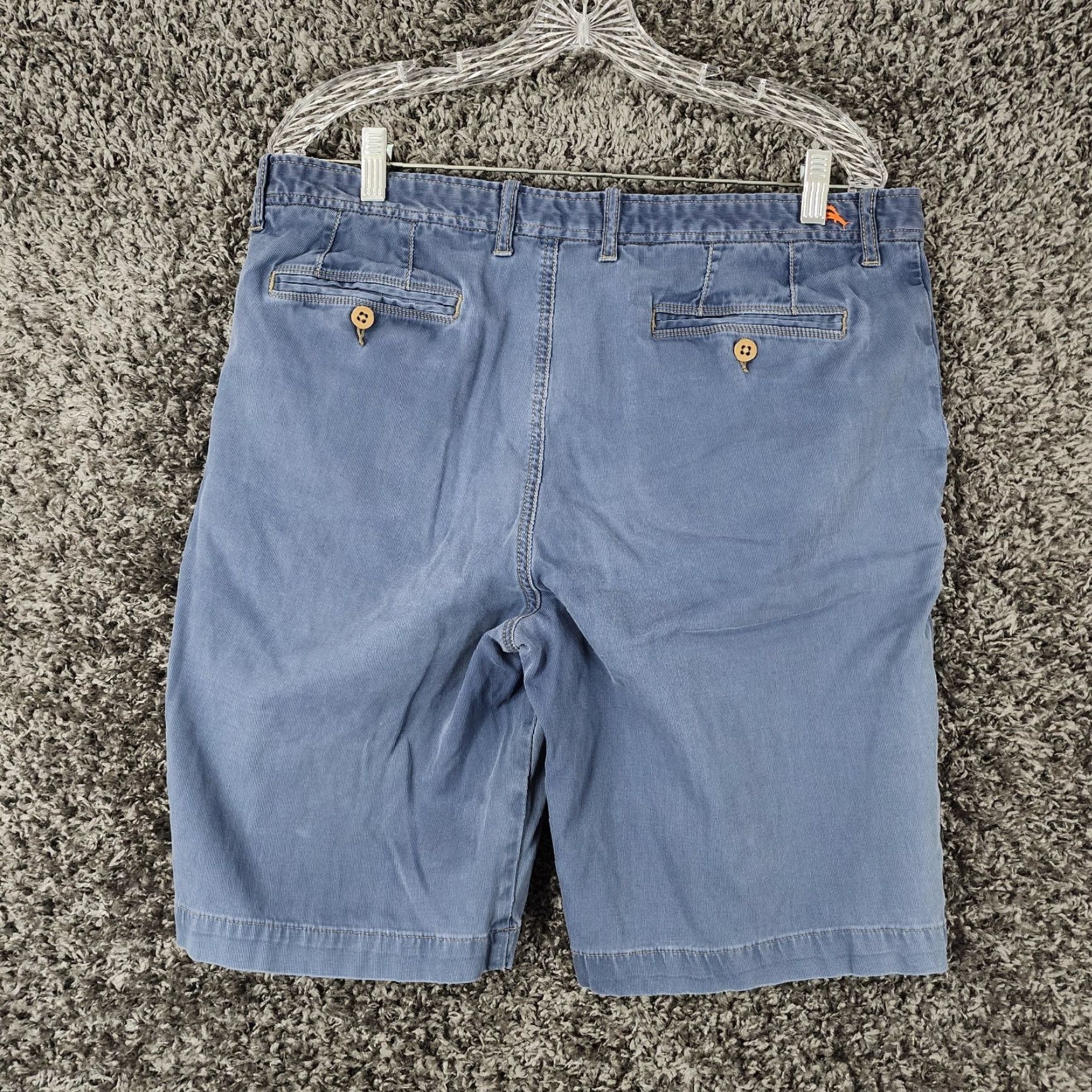 Tommy Bahama TOMMY BAHAMA Men's Blue Cotton Chino Shorts Size 35 Regular Size US 35 - 4 Thumbnail