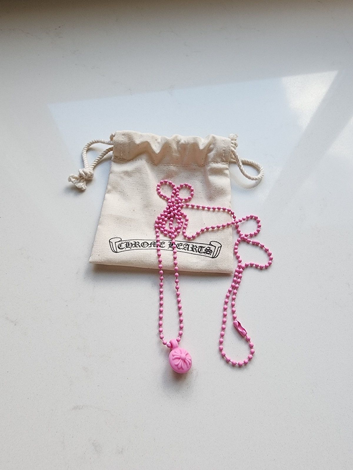 Chrome Hearts Chrome Hearts Pink Crossball Silichrome Size ONE SIZE - 1 Thumbnail
