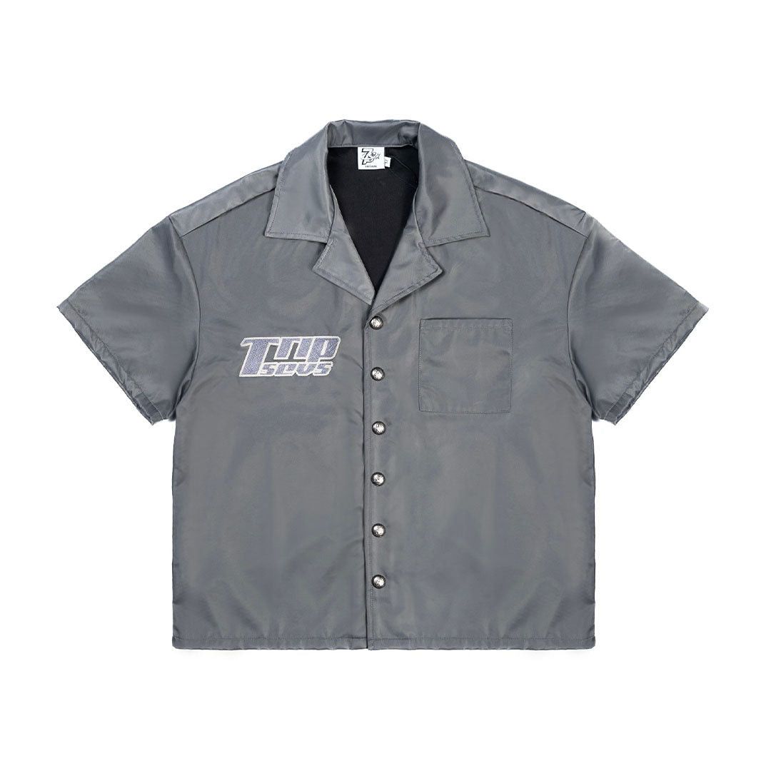 TRIPLE SEVENS Nylon Snap Button Shirt Size US XL / EU 56 / 4 - 1 Thumbnail
