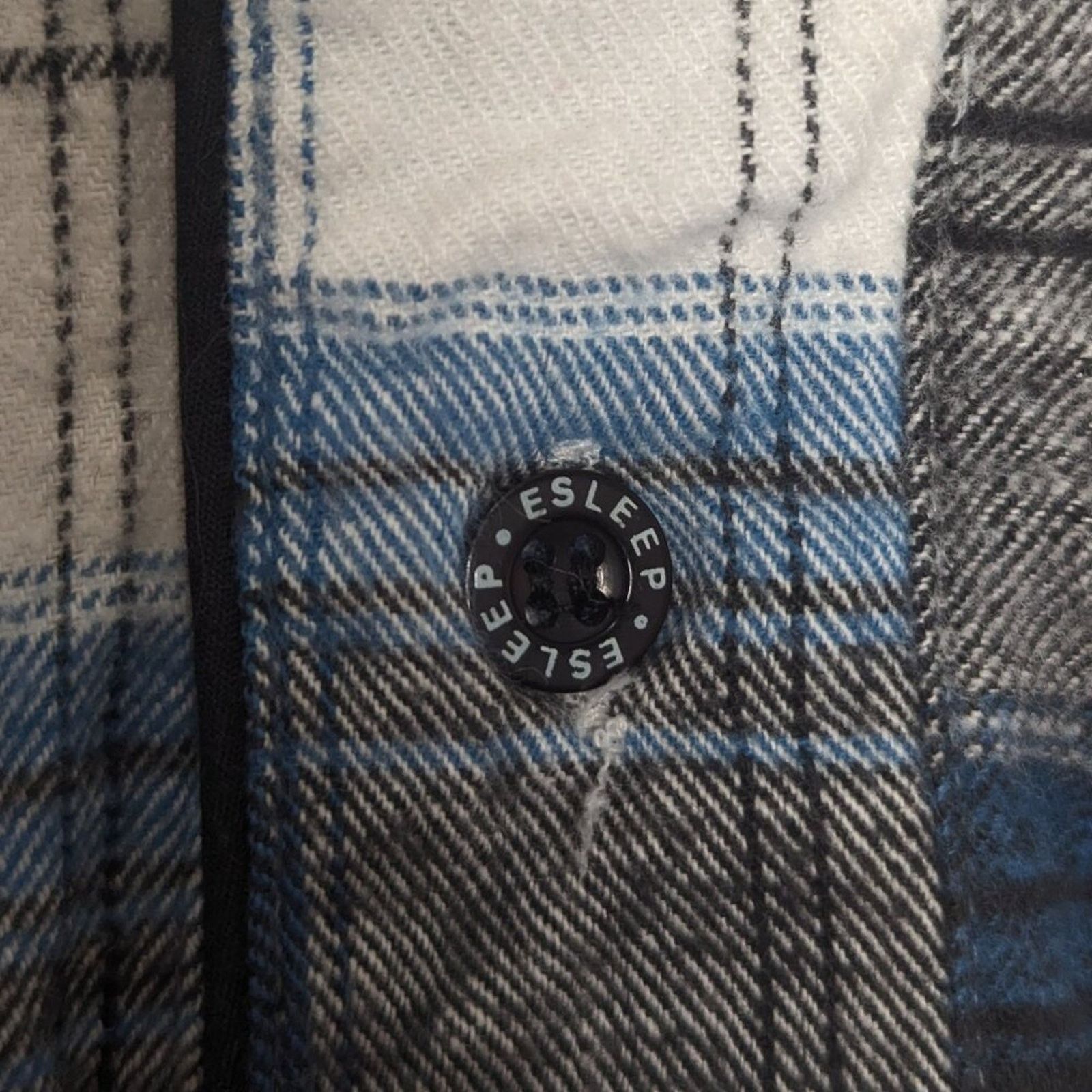 Vintage Vintage Plaid Esleep 90s Baseball Jersey Flannel Sleep Shirt Size XL / US 12-14 / IT 48-50 - 8 Thumbnail