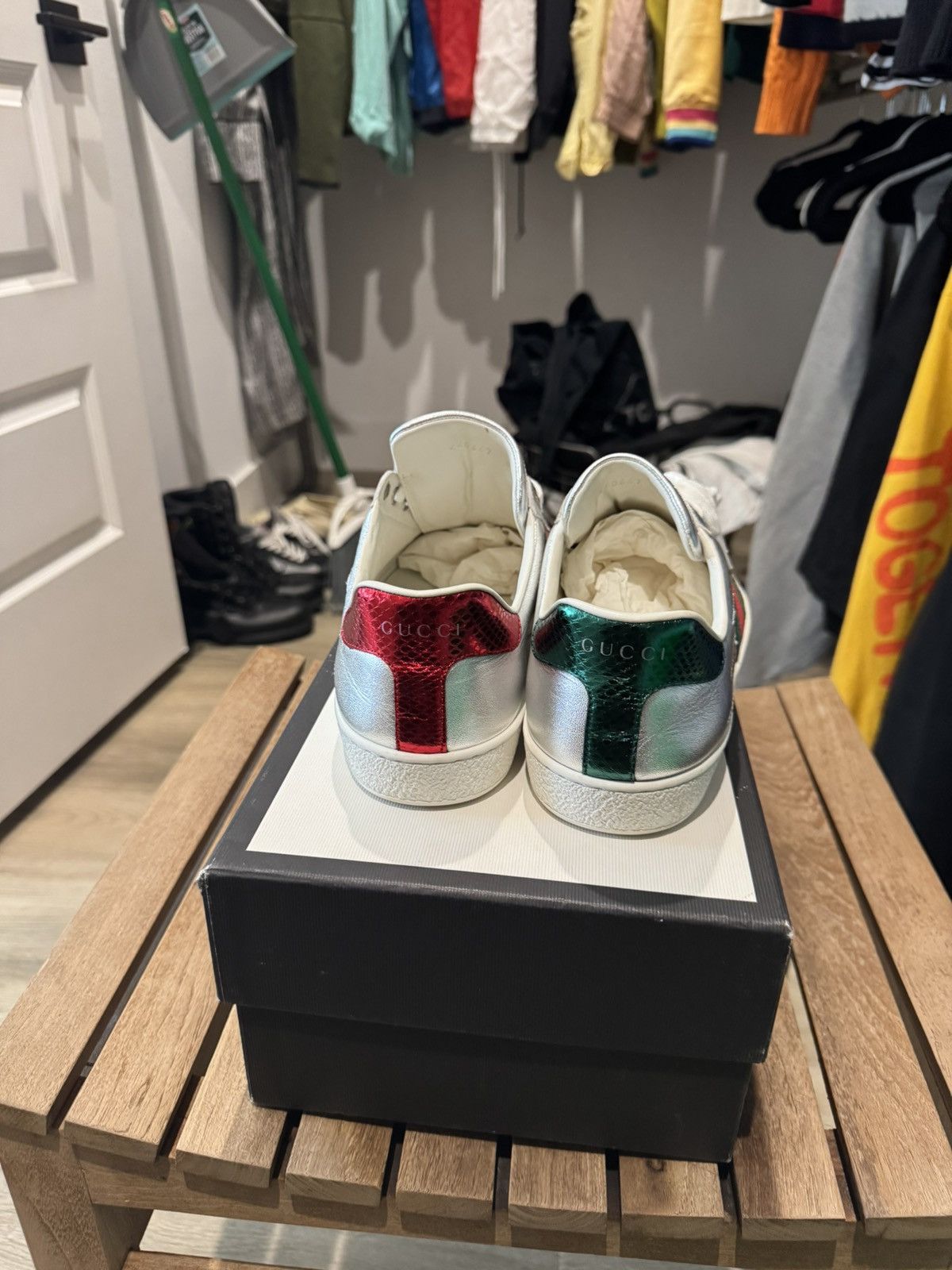 Gucci Gucci ace star sneakers Size US 8 / EU 41 - 4 Thumbnail