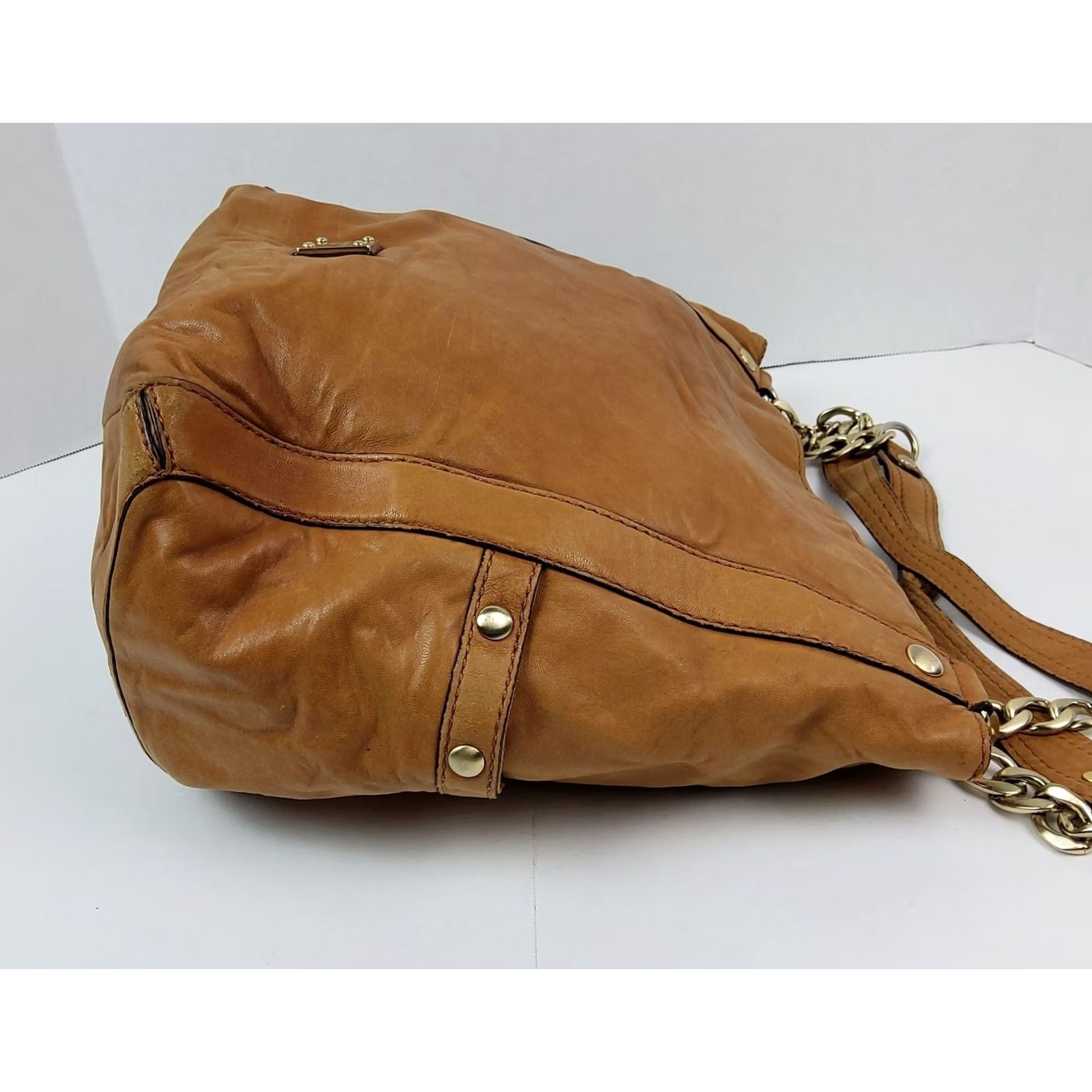 Michael Kors Michael Kors Shoulder Bag Leather Purse Women Large Brown Slouchy Exterior Leather Size ONE SIZE - 7 Thumbnail