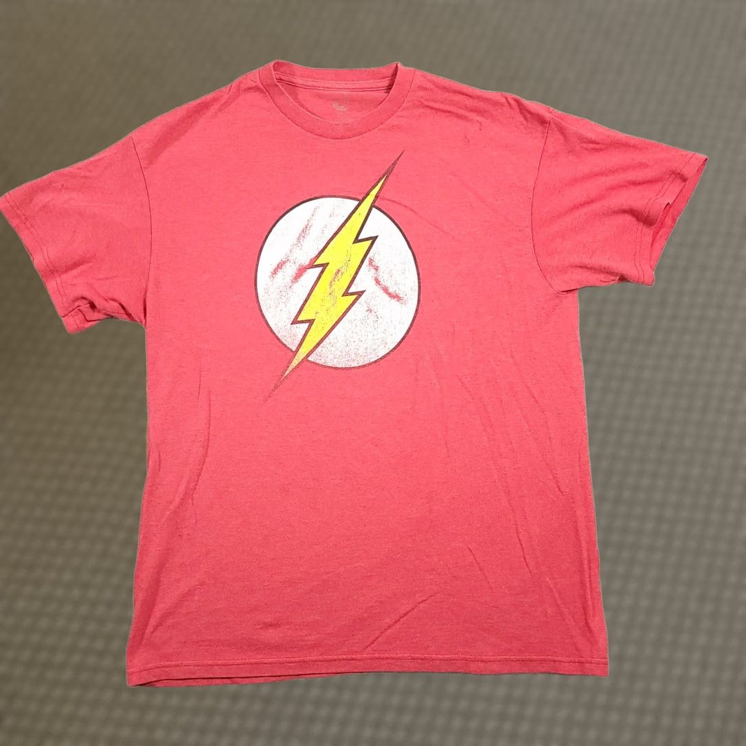 DC Comics DC Comics Shirt Mens Large Red The Flash Logo Short Sleeve Crew Neck Original Size US L / EU 52-54 / 3 - 1 Thumbnail