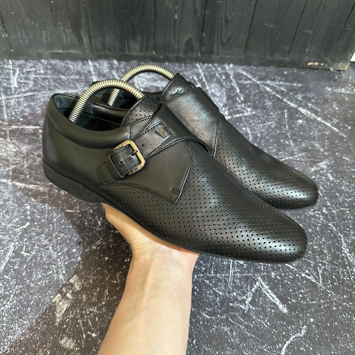 Versace VERSACE Men’s Leather Dress Formal Shoes Size 41 EU 8 US 7uk Size US 8 / EU 41 - 2 Thumbnail