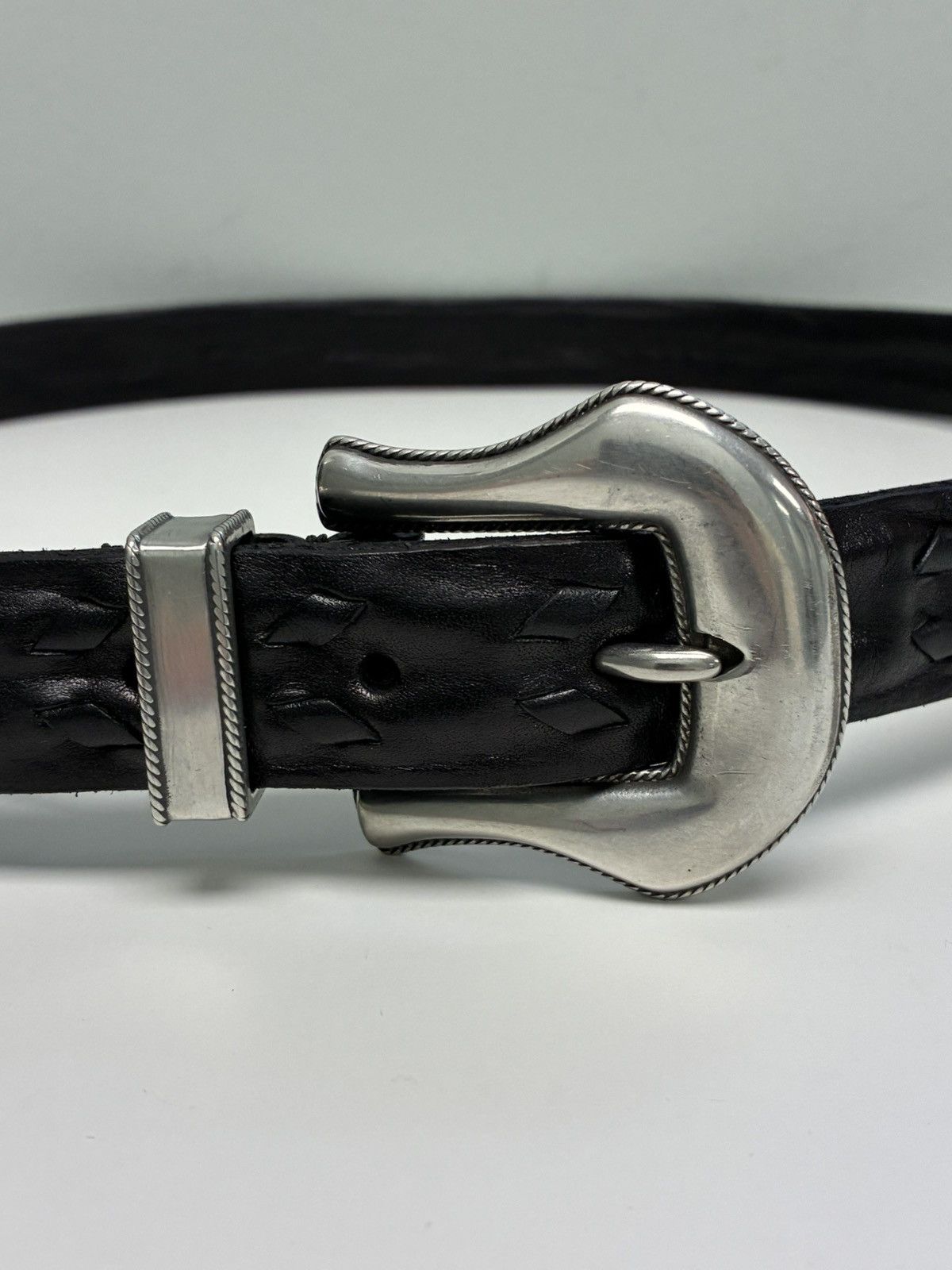 John Varvatos 25 MM Eastwood Roper Belt size 34 Size 34 - 4 Thumbnail