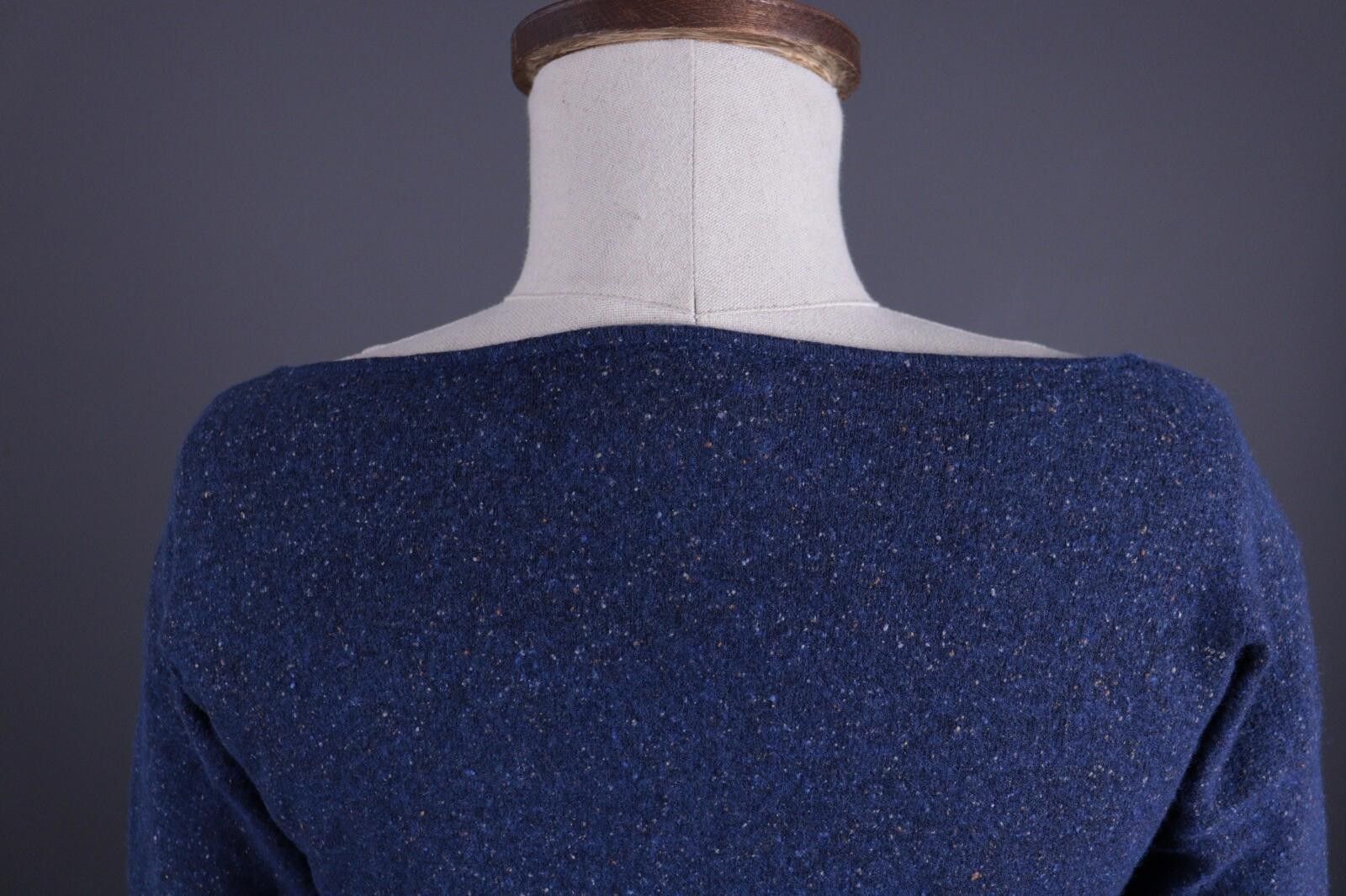 Designer Toast Rare Blue Merino Wool Silk Knit Sweater Size XS Size XS / US 0-2 / IT 36-38 - 12 Thumbnail