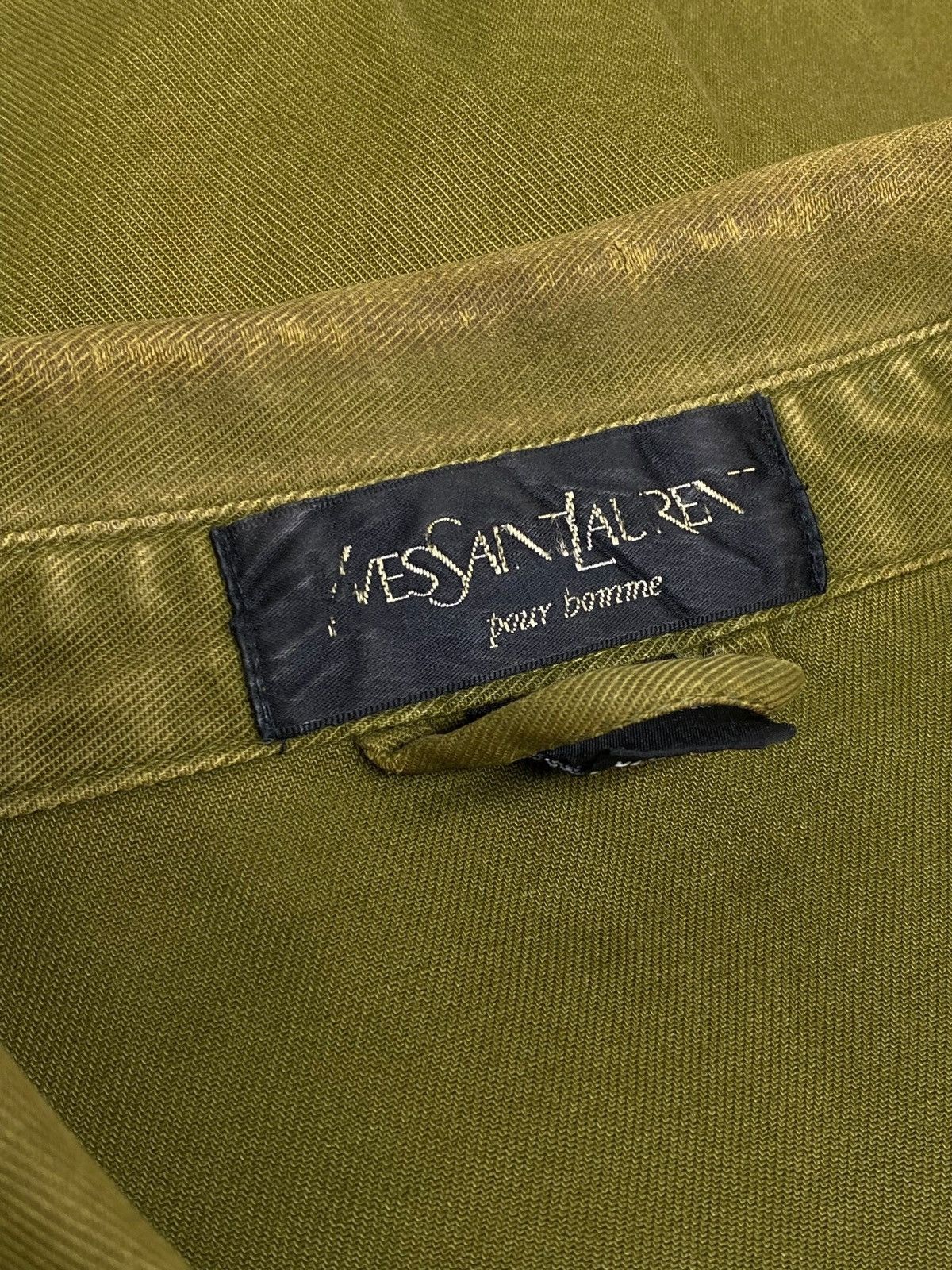 Yves Saint Laurent VINTAGE YSL YVES SAINT LAURENT 90s DISTRESSED FADED JACKET Size US XL / EU 56 / 4 - 18 Thumbnail