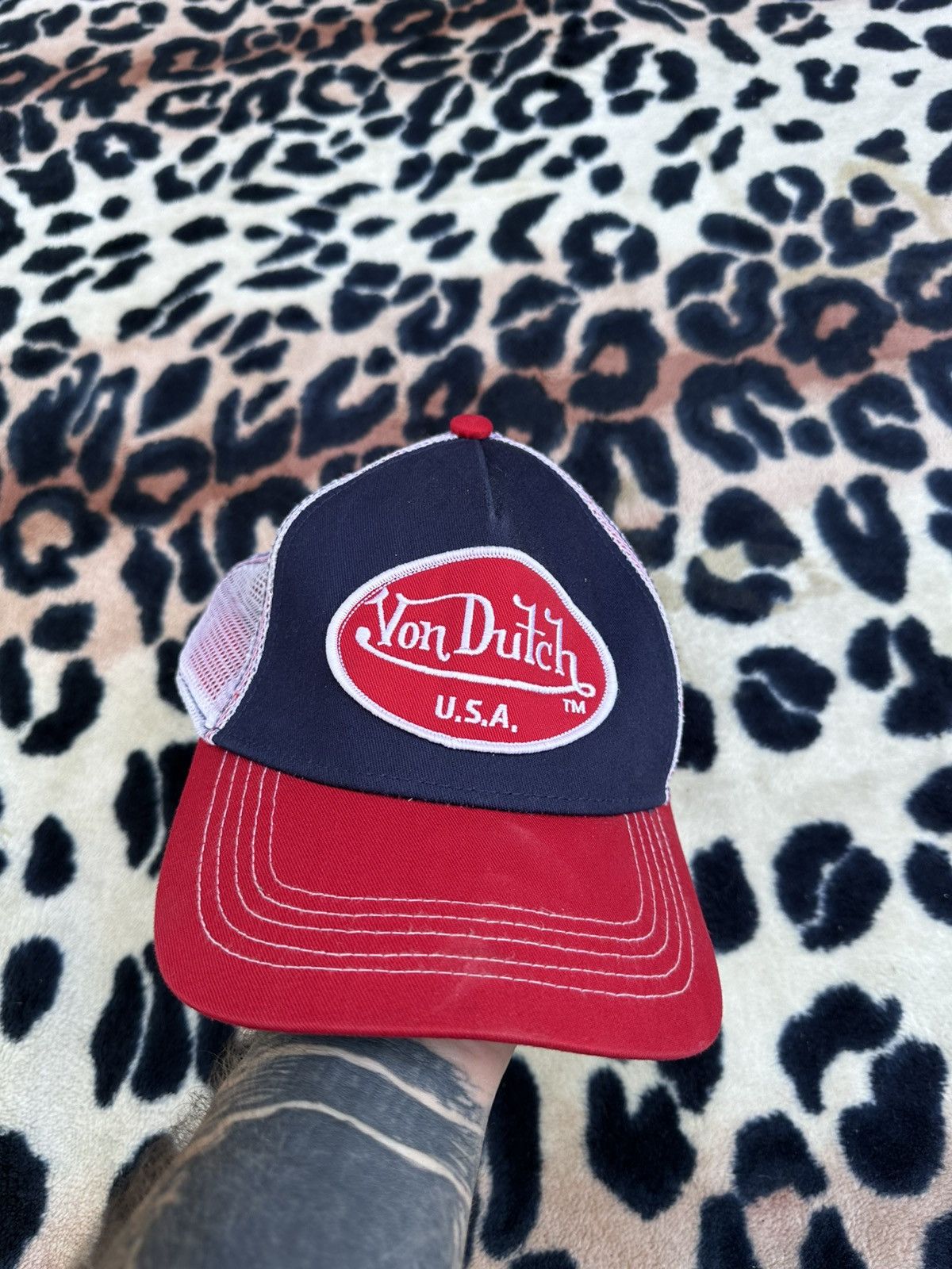 Von Dutch Y2K Von Dutch U.S.A truck Cap Size ONE SIZE - 2 Thumbnail