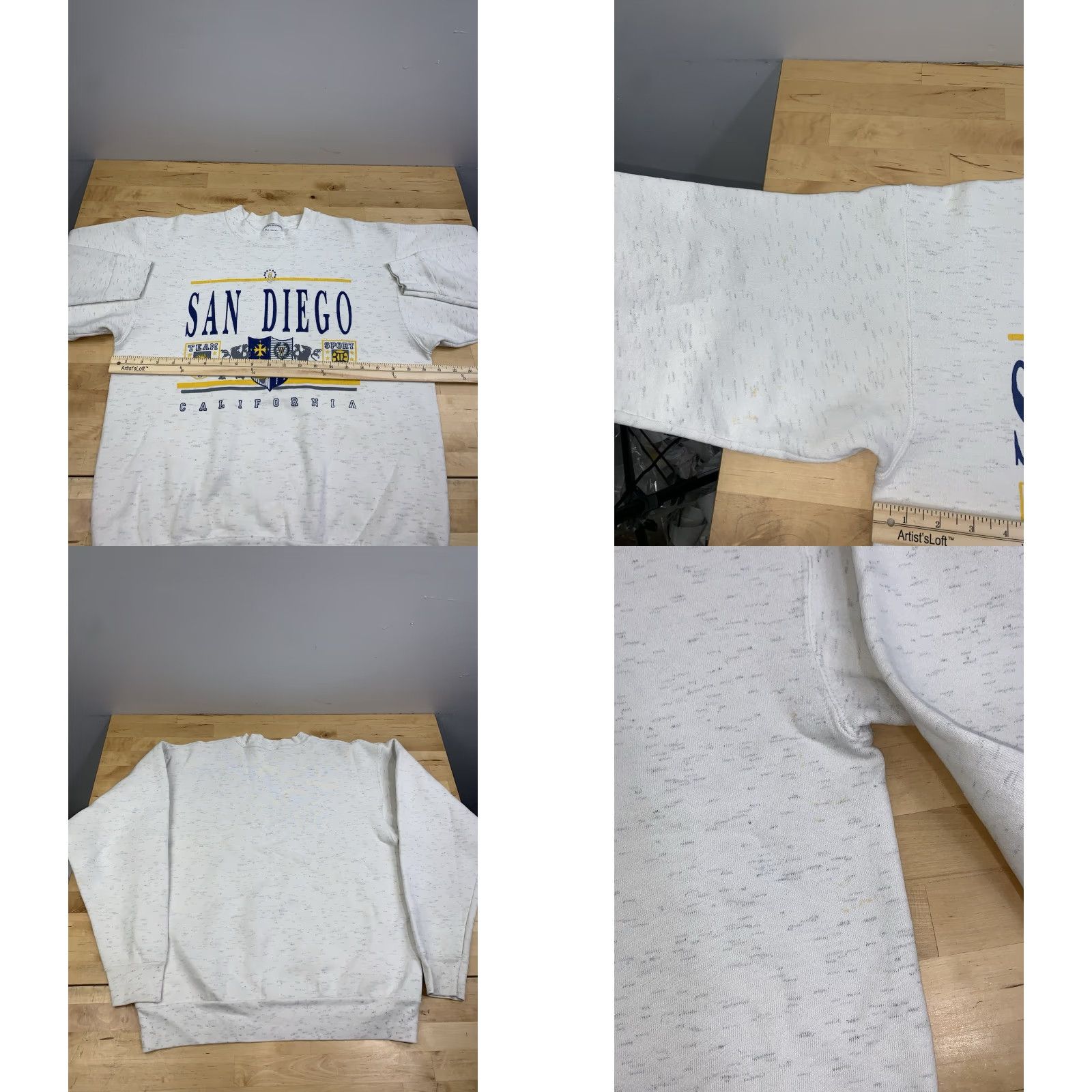 Vintage VINTAGE Oneita Sweatshirt Mens L Gray Pullover 90s USA Travel Casual Graphic Print Size US L / EU 52-54 / 3 - 8 Thumbnail