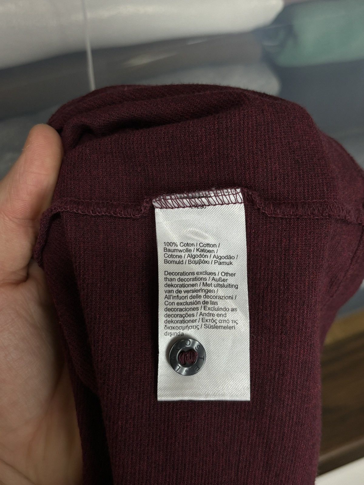 Designer × Lacoste Lacoste Burgundy Polo Shirt Size US L / EU 52-54 / 3 - 6 Thumbnail