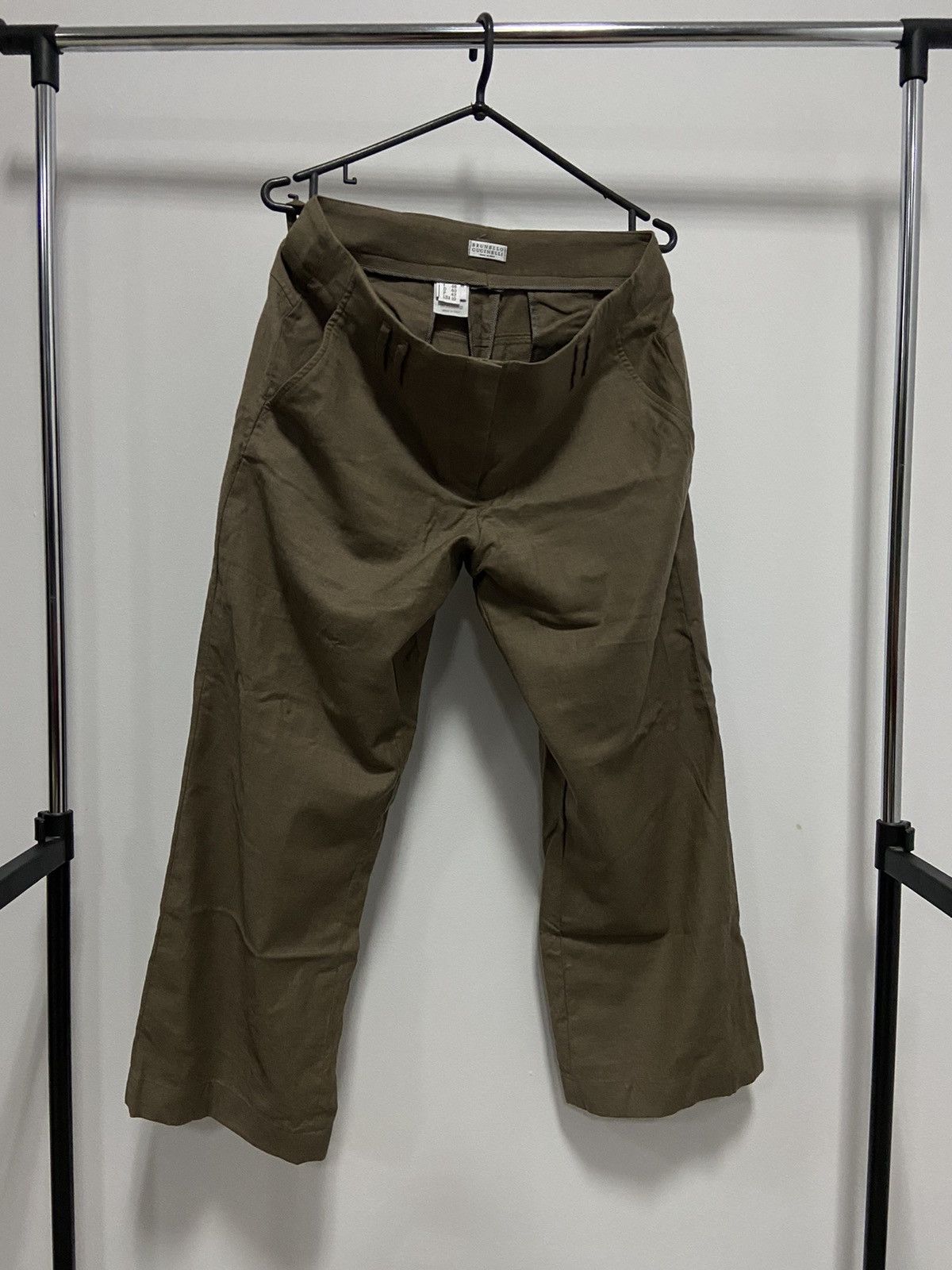 Brunello Cucinelli × Vintage Brunello cucinelli Vintage wool pants women's Size 32" / US 10 / IT 46 - 1 Thumbnail