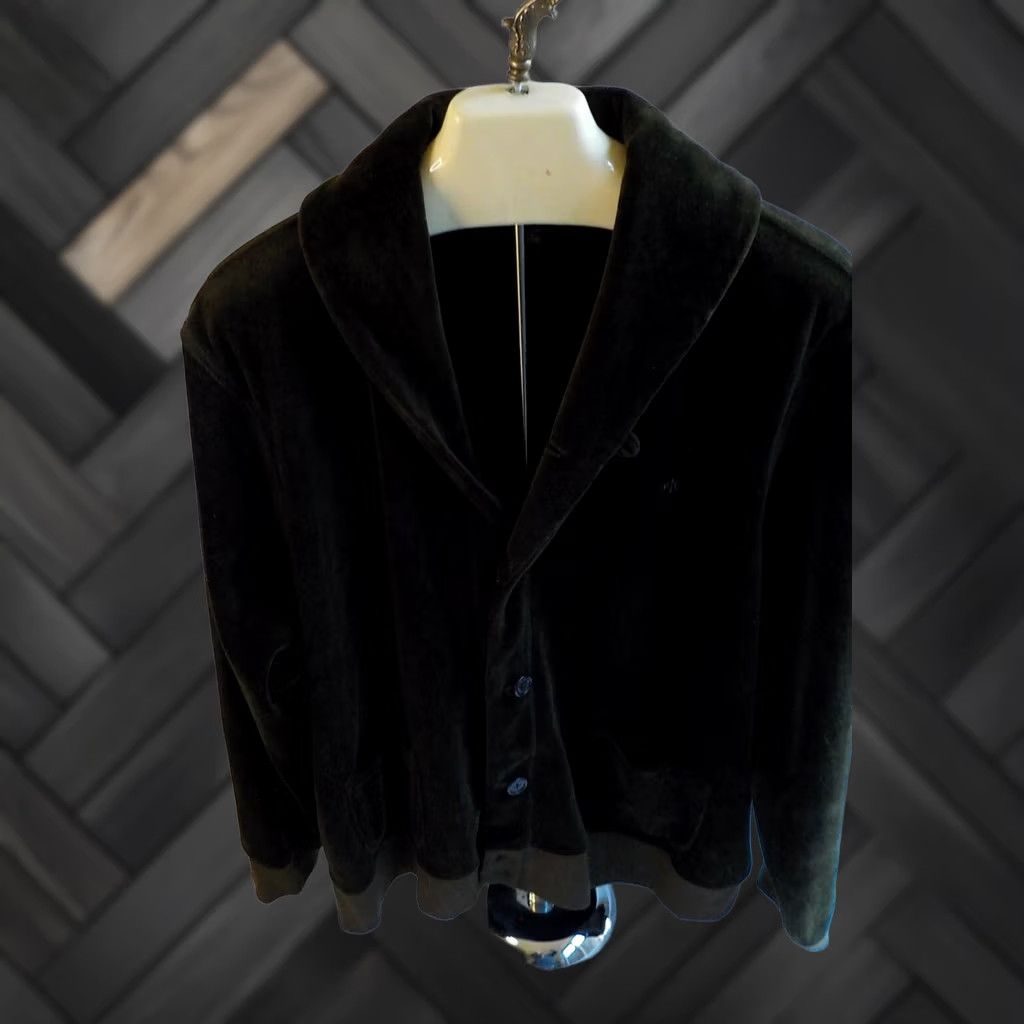 Ralph Lauren LAUREN RALPH LAUREN LS Shawl Collared Button Front Track Jacket Brown XL Men Velour Cotton/Poly Embroidered Chest 2 Pockets Great Condition Size US XL / EU 56 / 4 - 1 Thumbnail