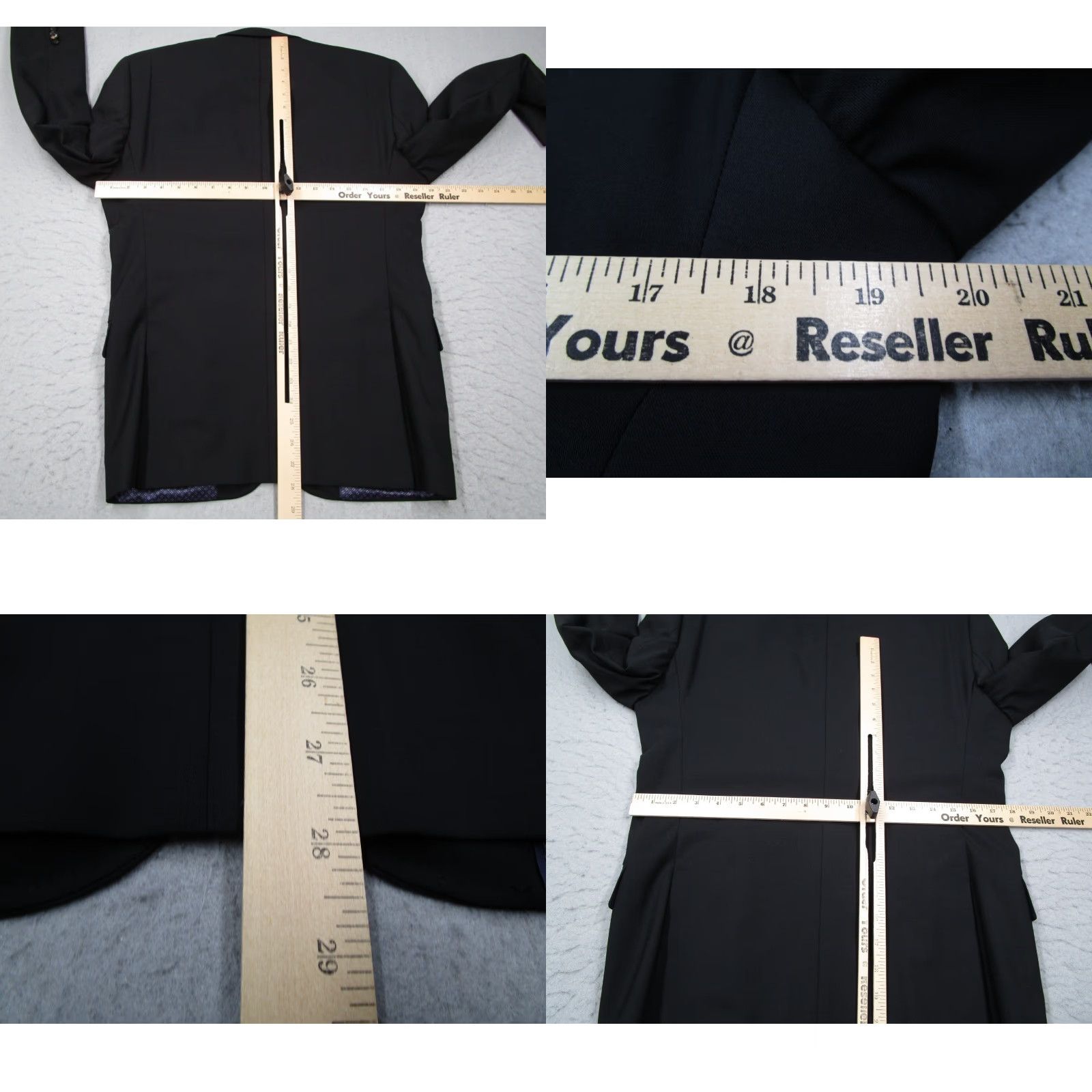 Ted Baker TED BAKER Suit Mens 38 Short Black Wool 2 Piece Jay CT Endurance 2 Button/Flat Front Trousers Dry Clean Only Mens Boys? (No, keep Mens) 38 Short Size US 38 / EU 54 - 8 Thumbnail