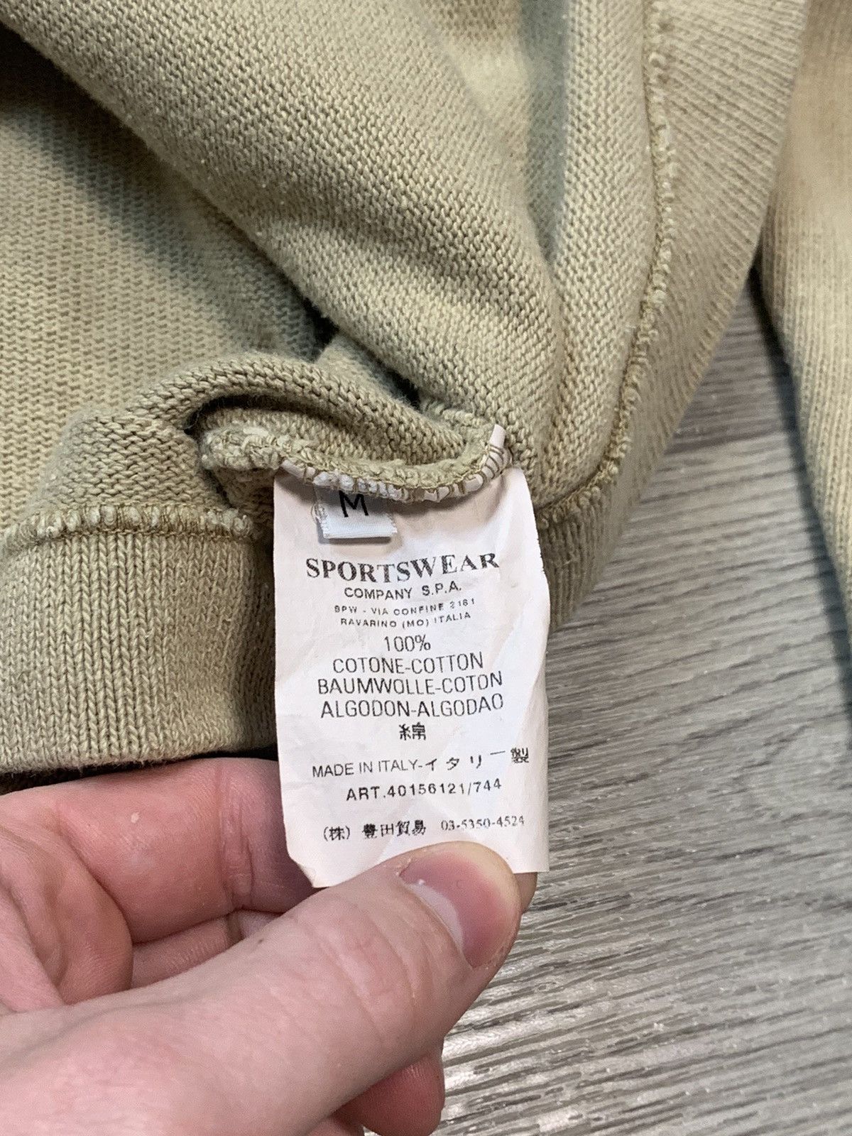 Stone Island × Vintage SS04 STONE ISLAND YELLOW CREWNECK SWEATSHIRT Size US M / EU 48-50 / 2 - 10 Thumbnail